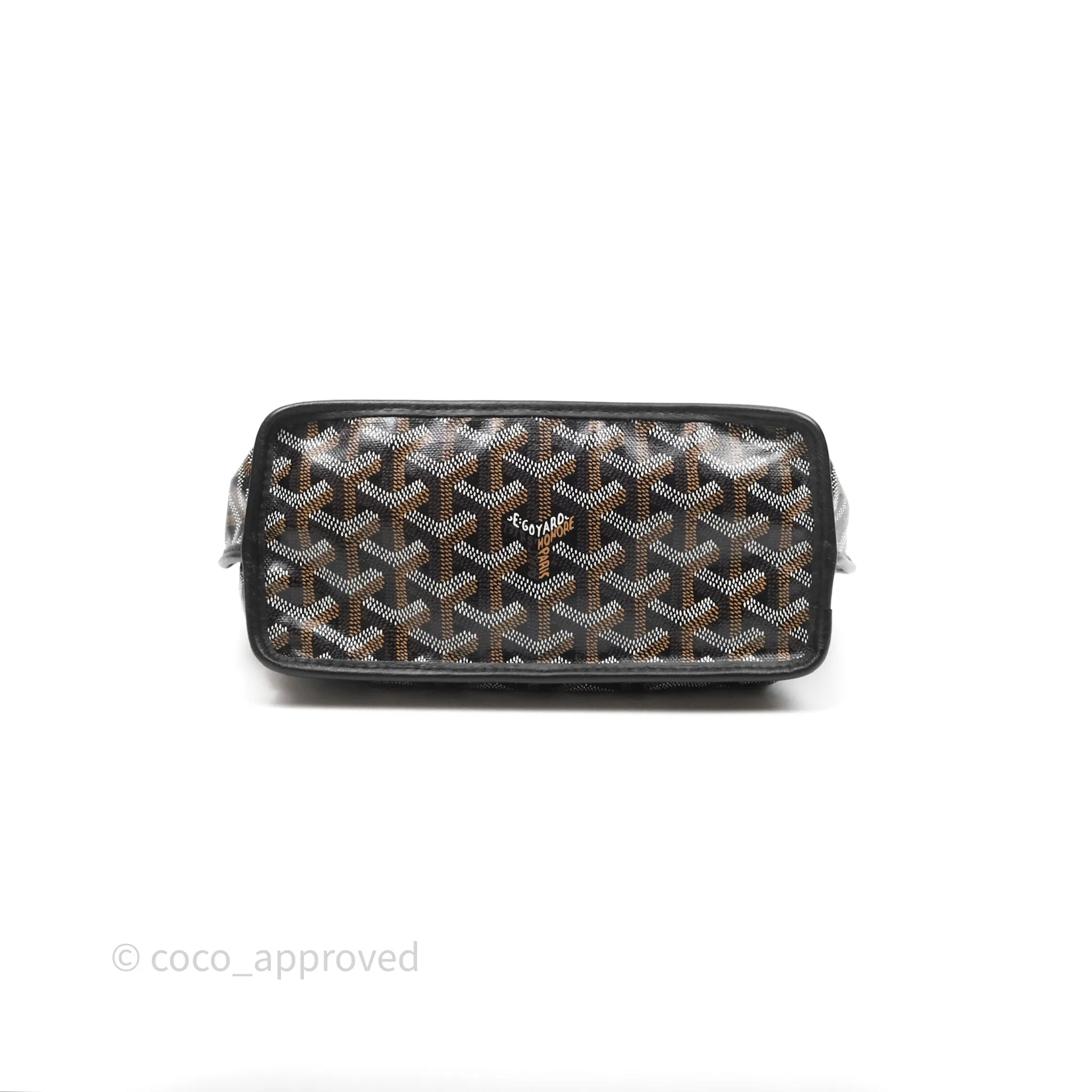 Goyard Anjou Mini Bag Goyardine Canvas Black