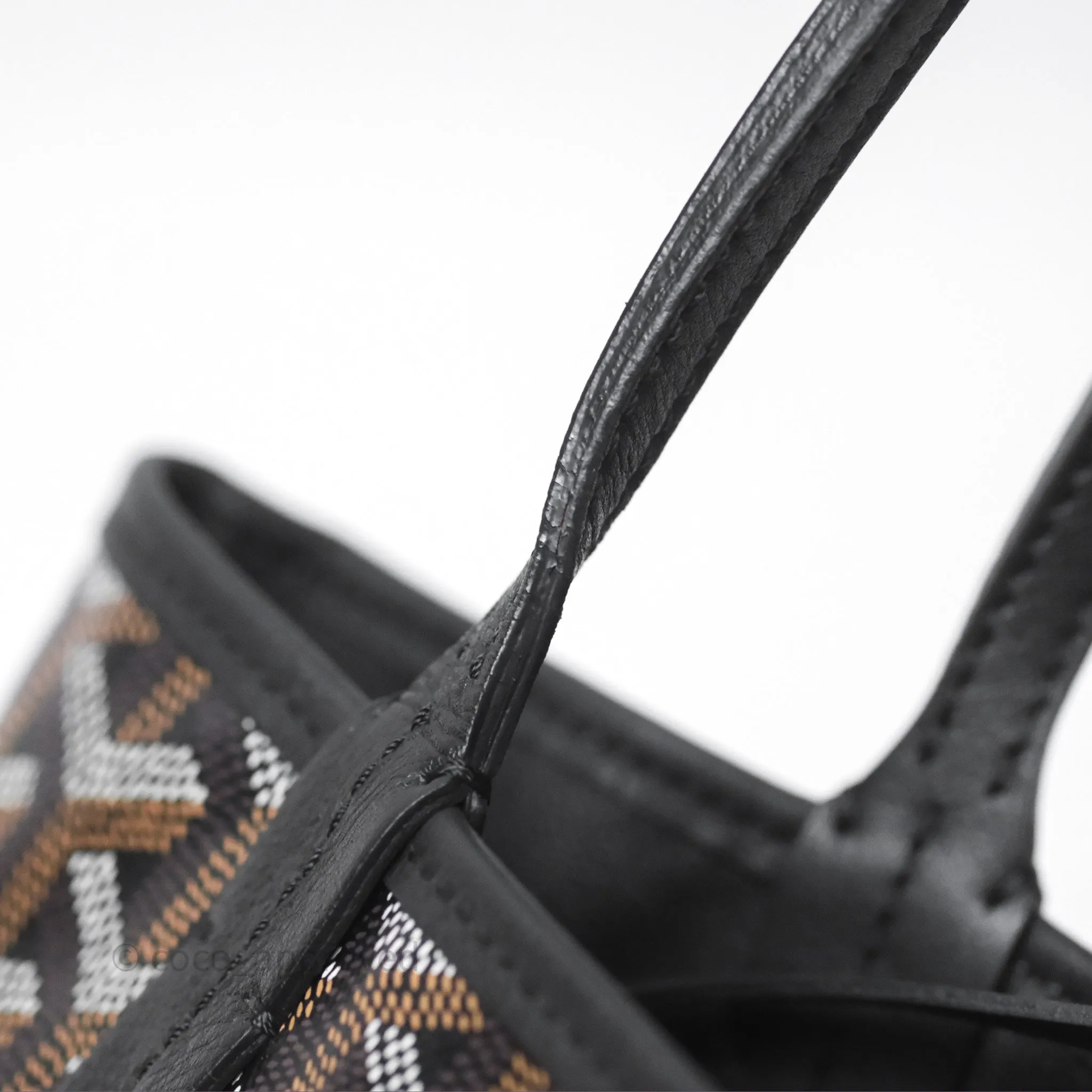 Goyard Anjou Mini Bag Goyardine Canvas Black