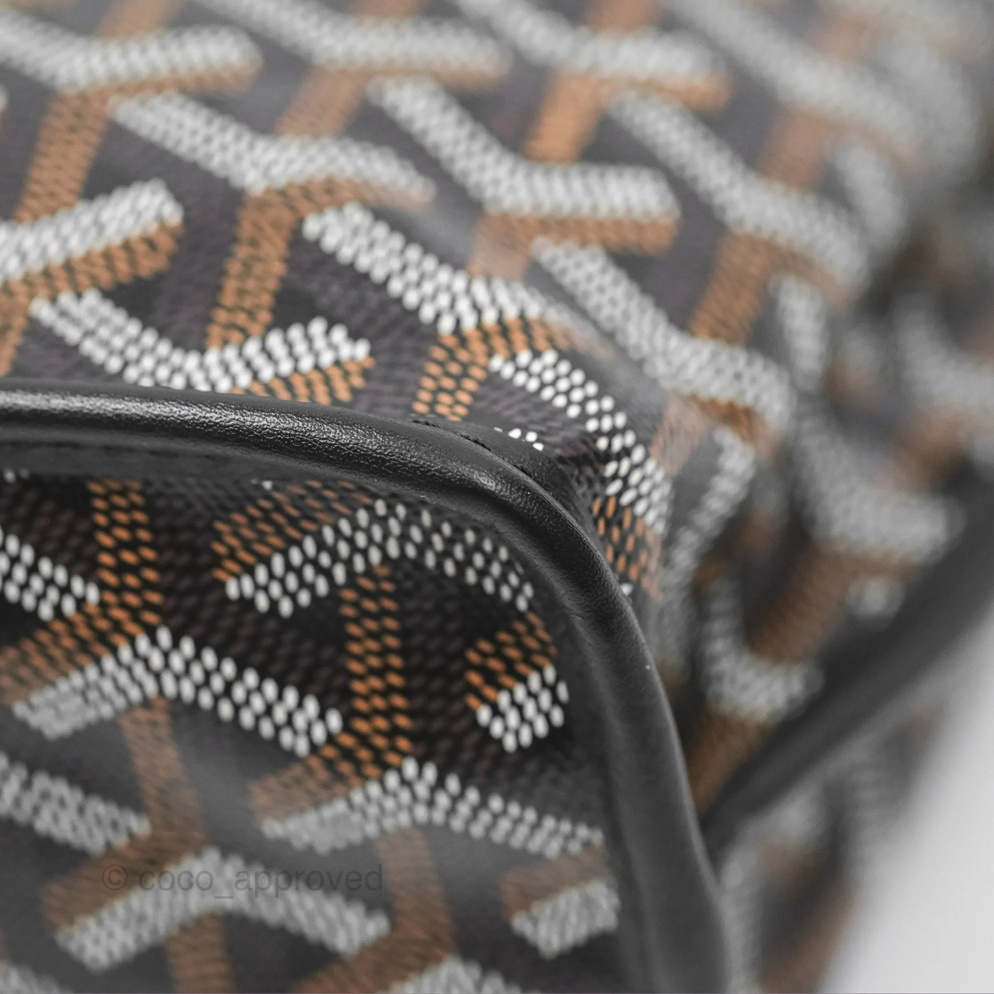 Goyard Anjou Mini Bag Goyardine Canvas Black