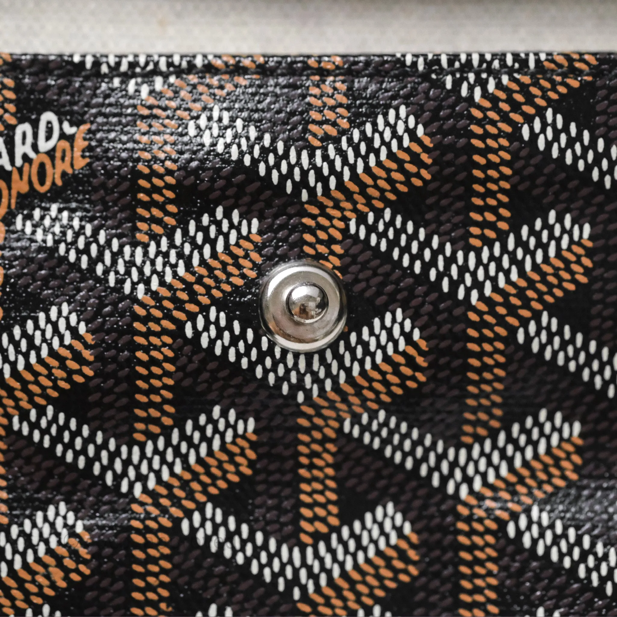 Goyard Anjou Mini Bag Goyardine Canvas Black