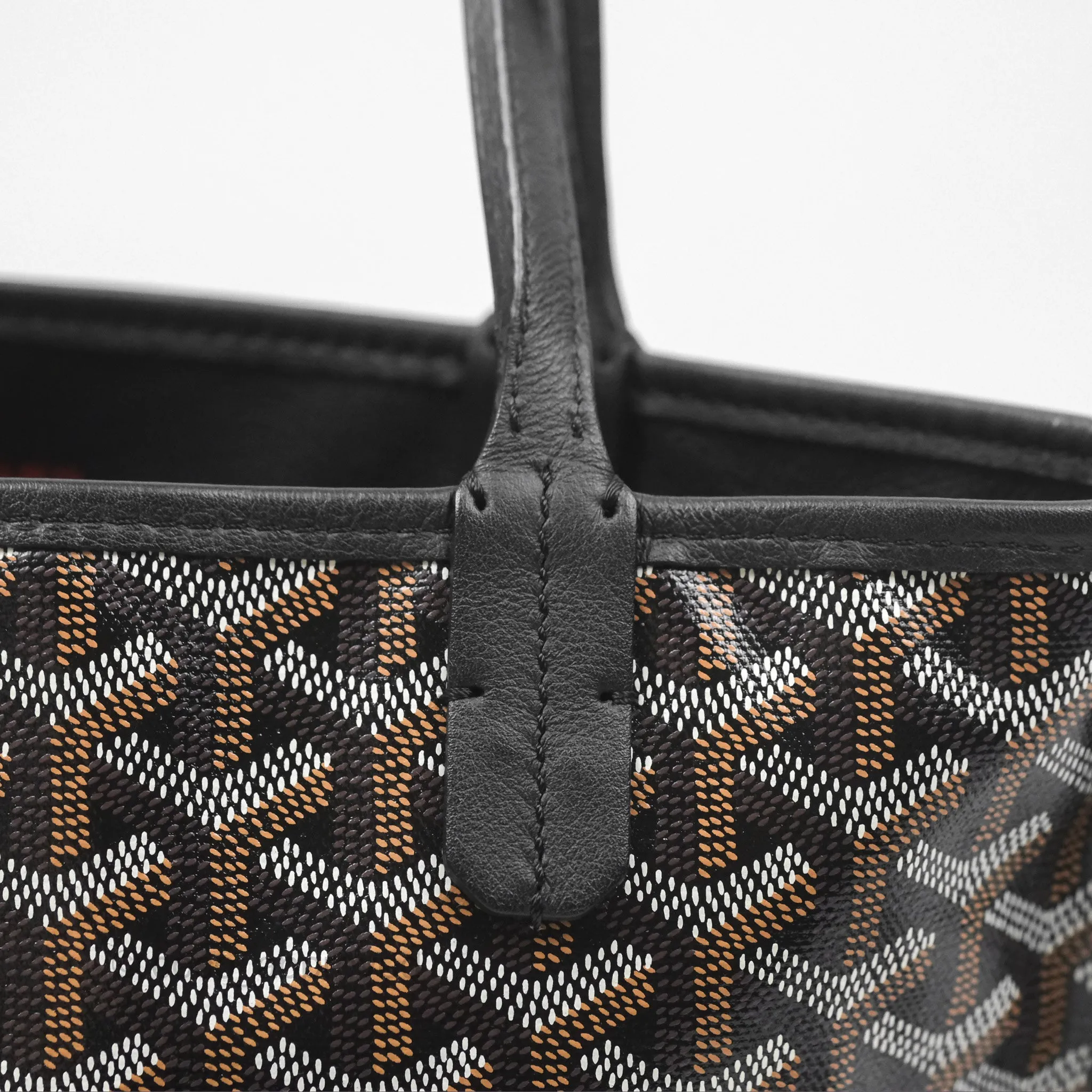 Goyard Anjou Mini Bag Goyardine Canvas Black