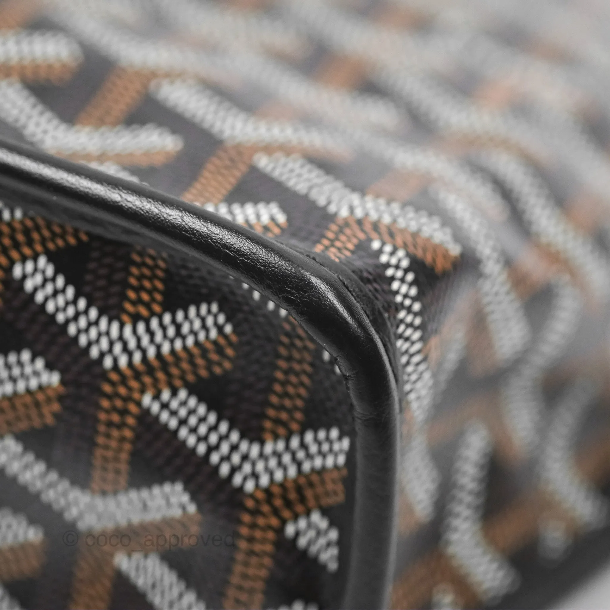Goyard Anjou Mini Bag Goyardine Canvas Black