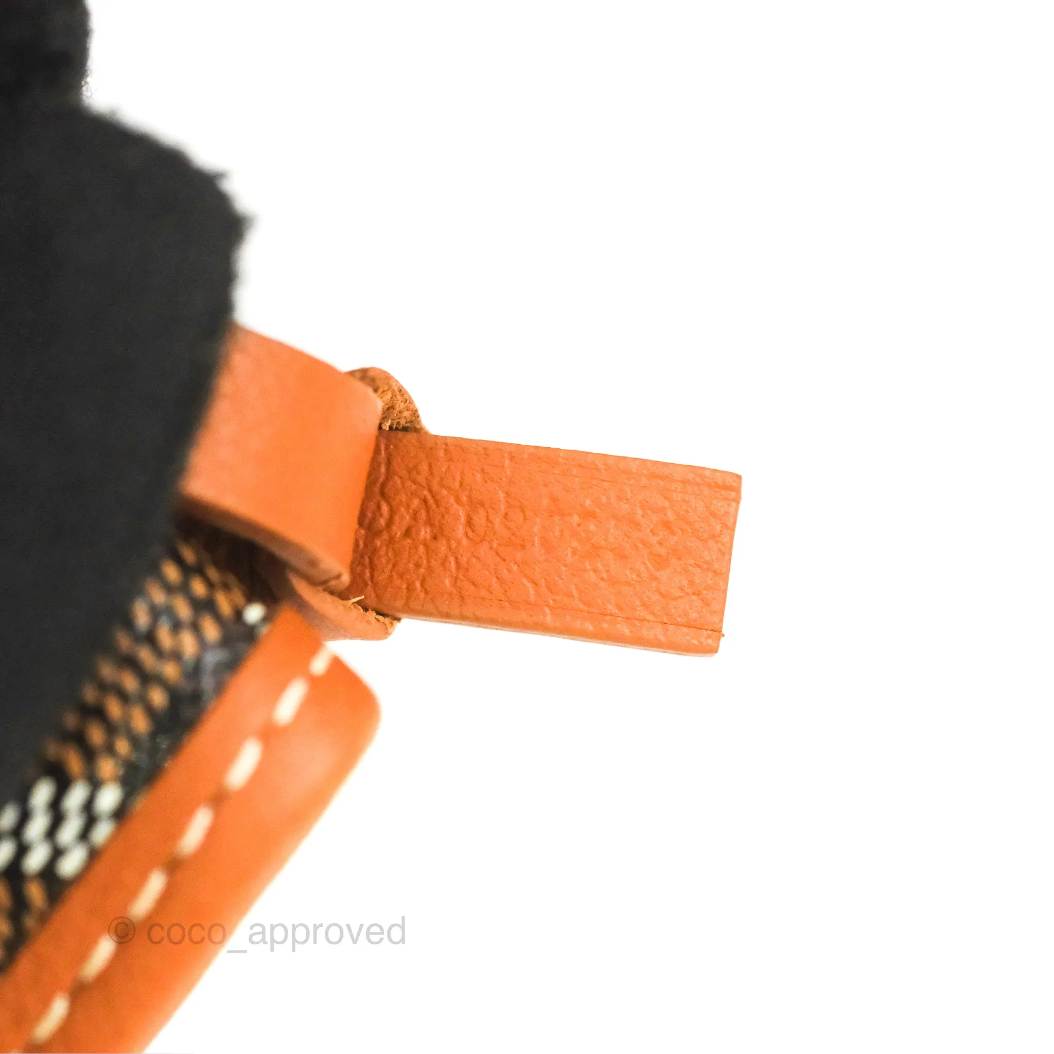Goyard Anjou Mini Bag Goyardine Canvas Black/Tan