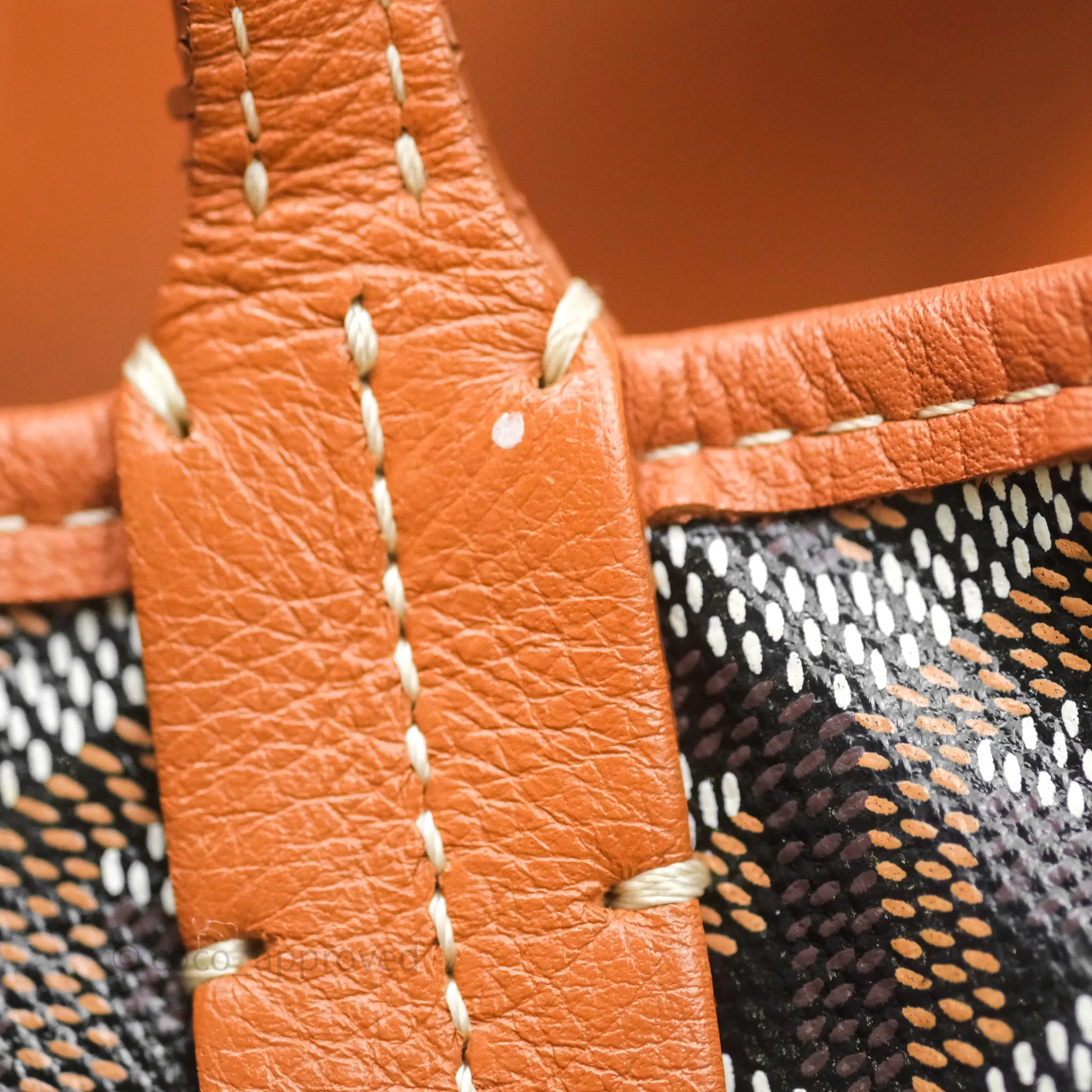 Goyard Anjou Mini Bag Goyardine Canvas Black/Tan