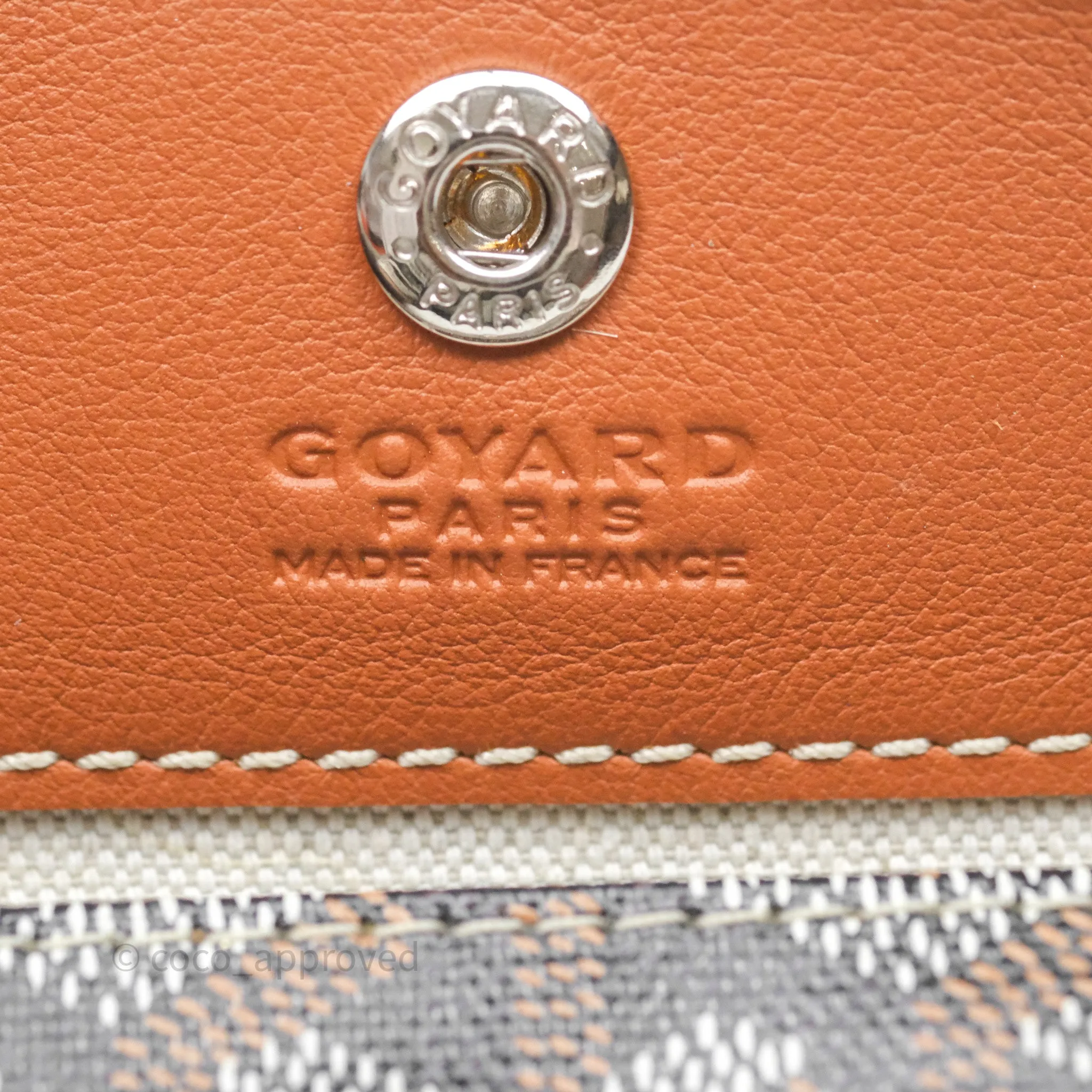Goyard Anjou Mini Bag Goyardine Canvas Black/Tan