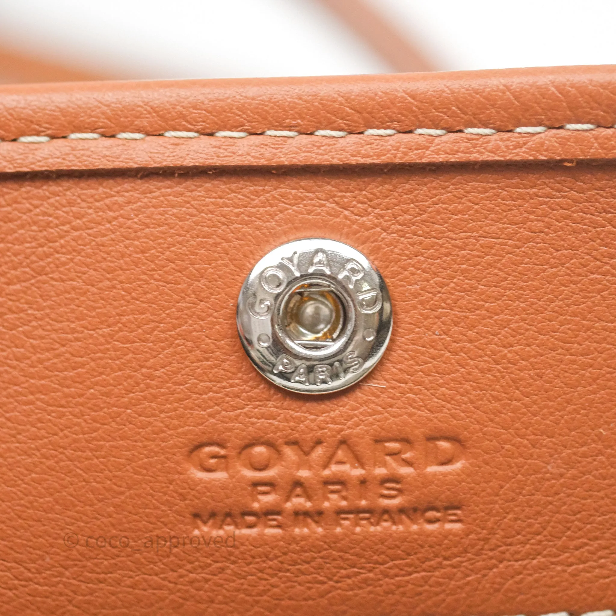Goyard Anjou Mini Bag Goyardine Canvas Black/Tan