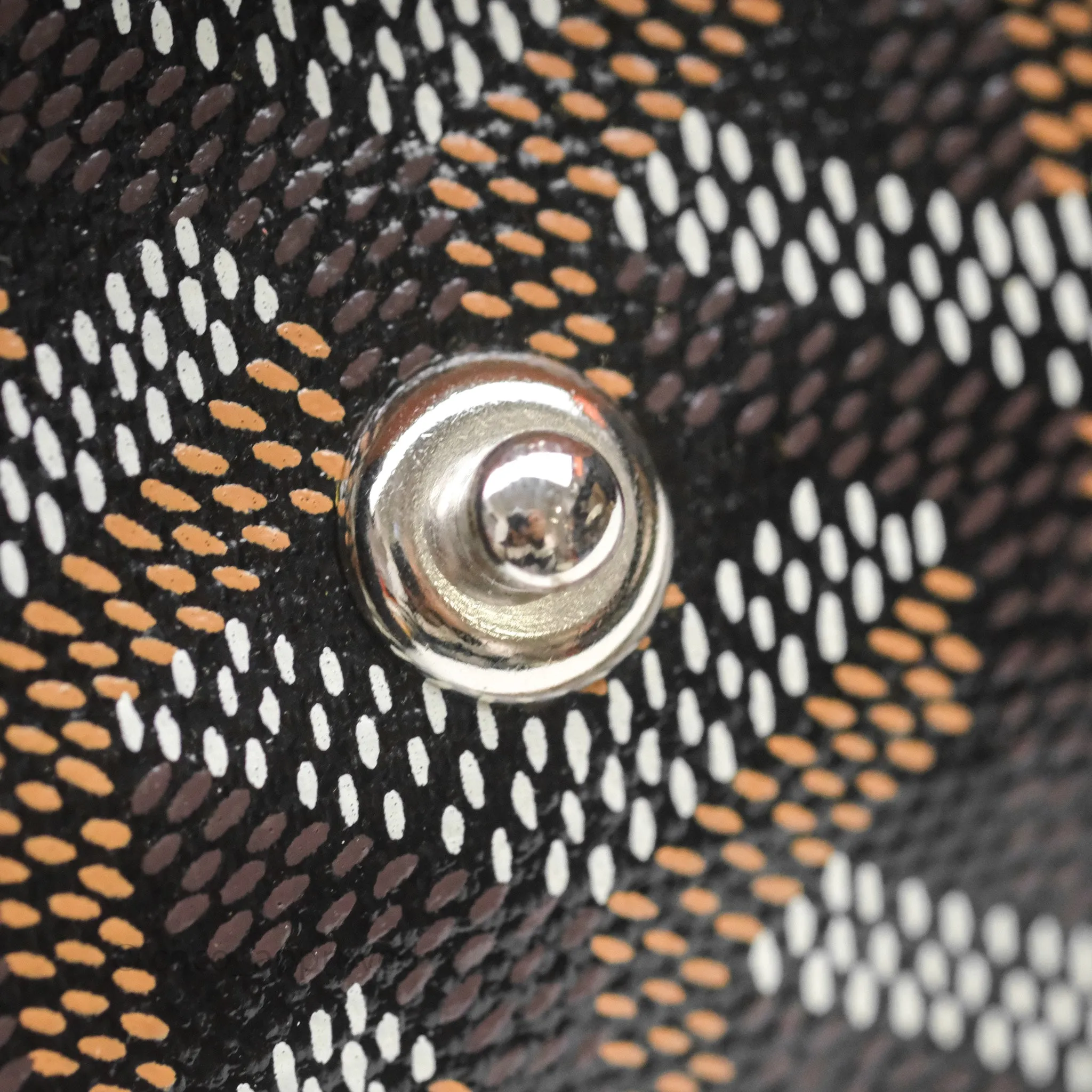 Goyard Anjou Mini Bag Goyardine Canvas Black/Tan