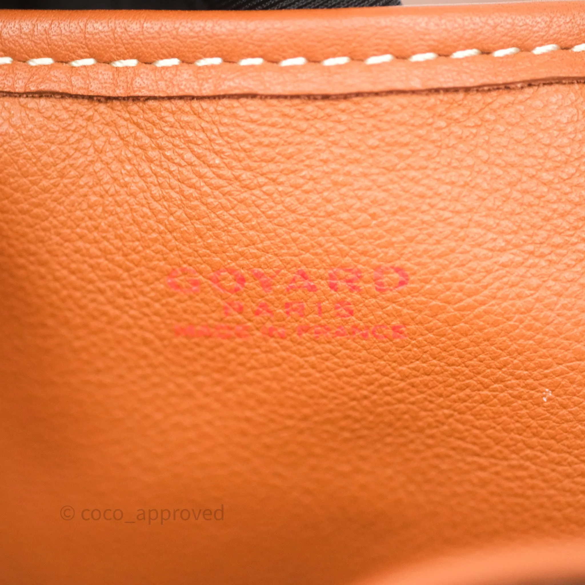 Goyard Anjou Mini Bag Goyardine Canvas Black/Tan