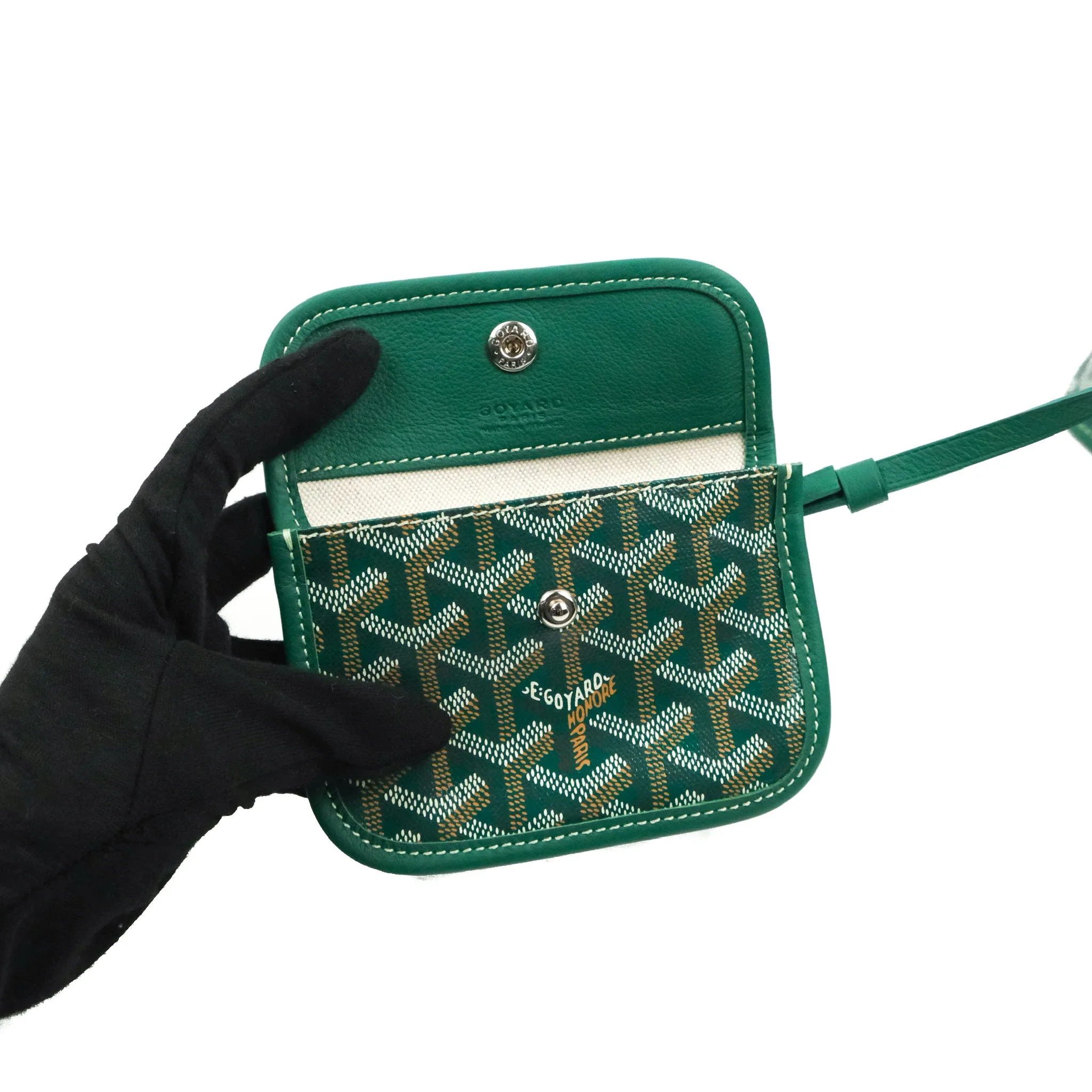 Goyard Anjou Mini Bag Goyardine Canvas Green