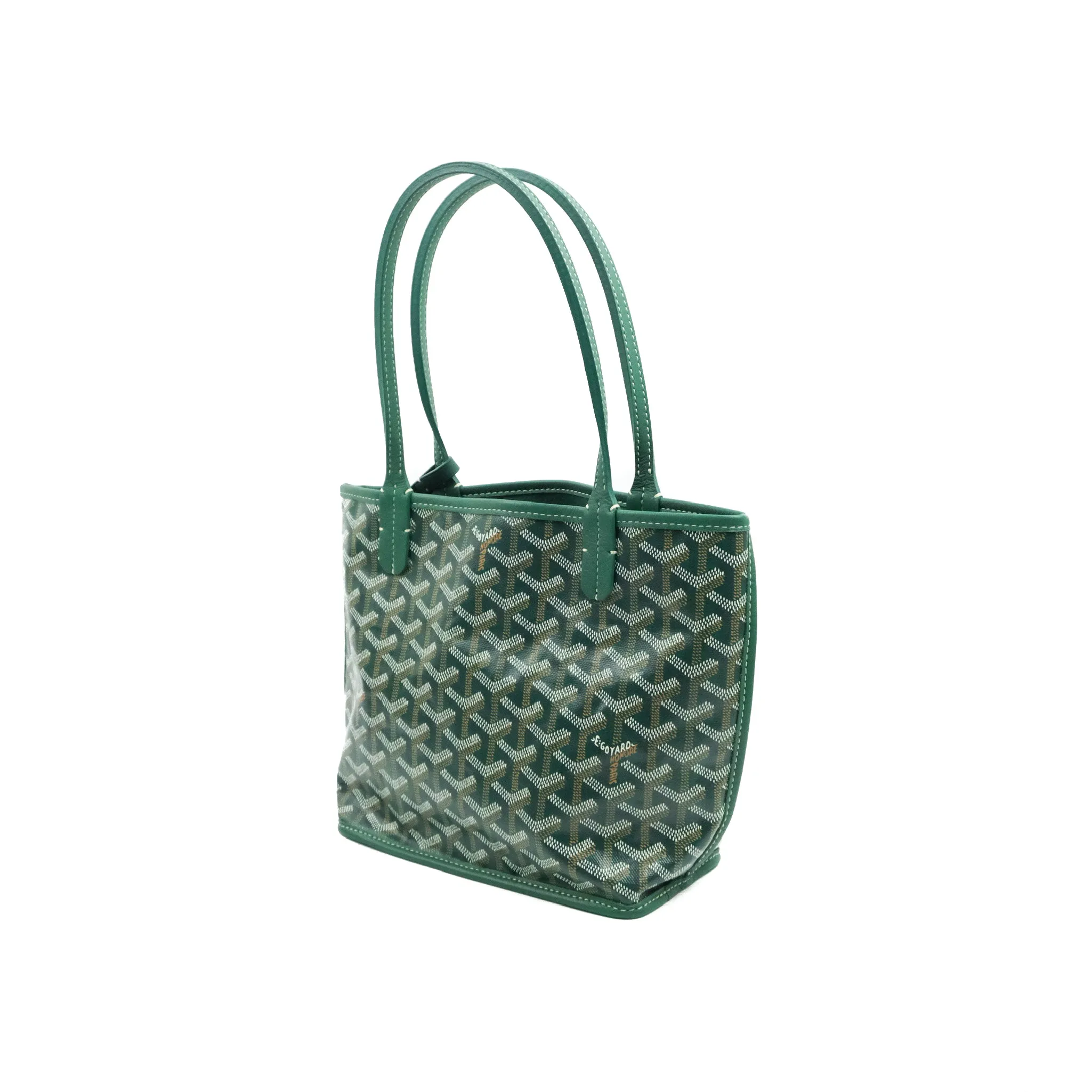 Goyard Anjou Mini Bag Goyardine Canvas Green
