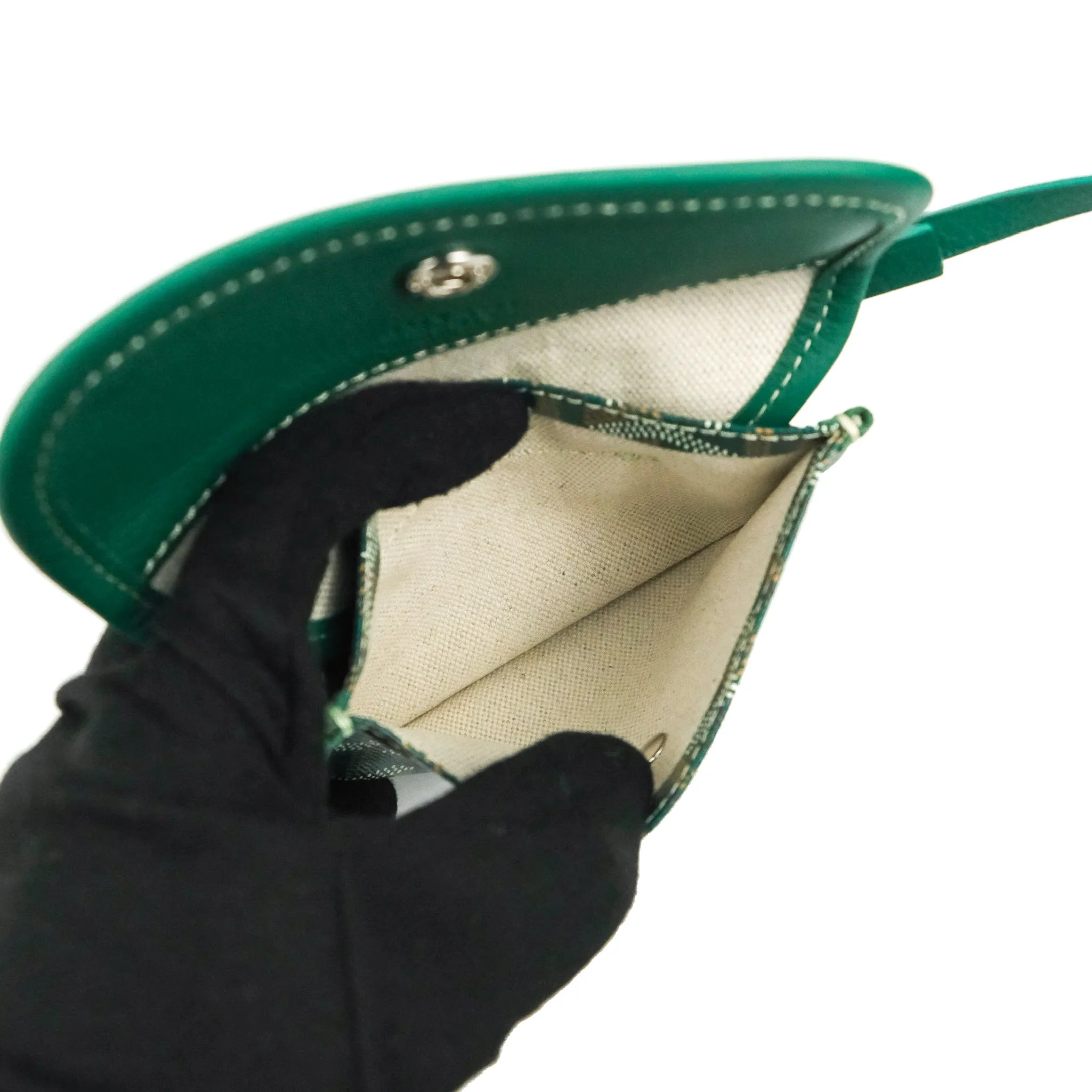 Goyard Anjou Mini Bag Goyardine Canvas Green