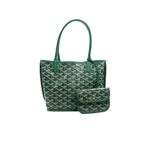 Goyard Anjou Mini Bag Goyardine Canvas Green