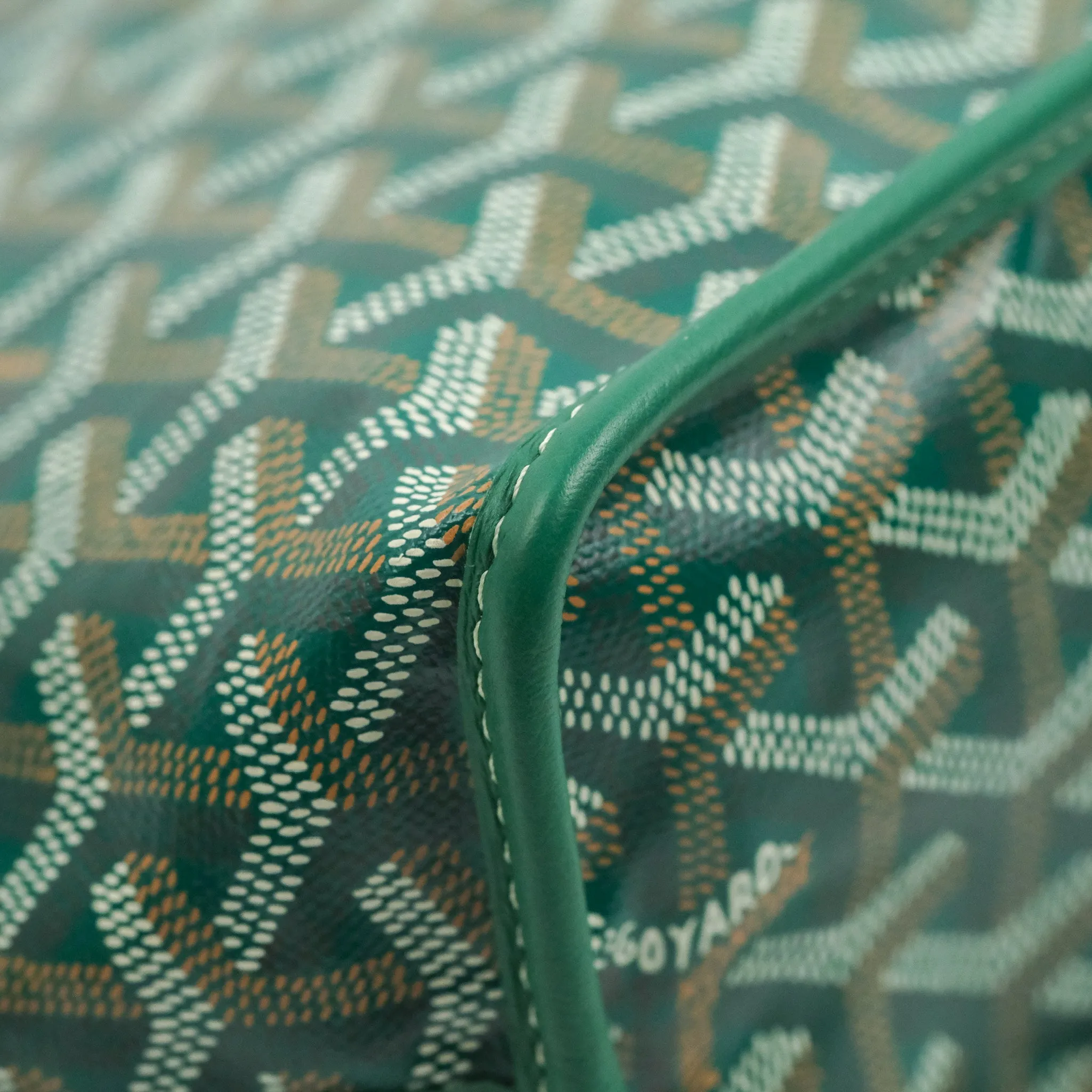 Goyard Anjou Mini Bag Goyardine Canvas Green
