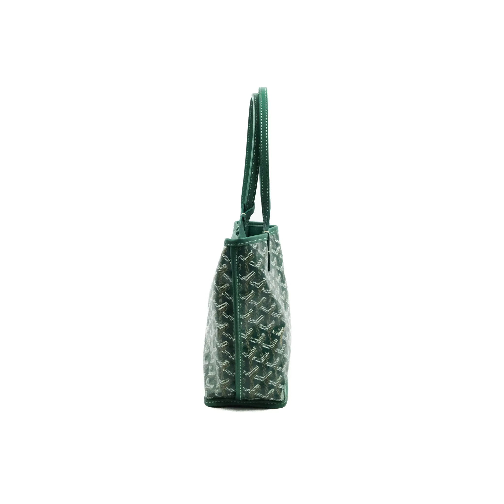 Goyard Anjou Mini Bag Goyardine Canvas Green