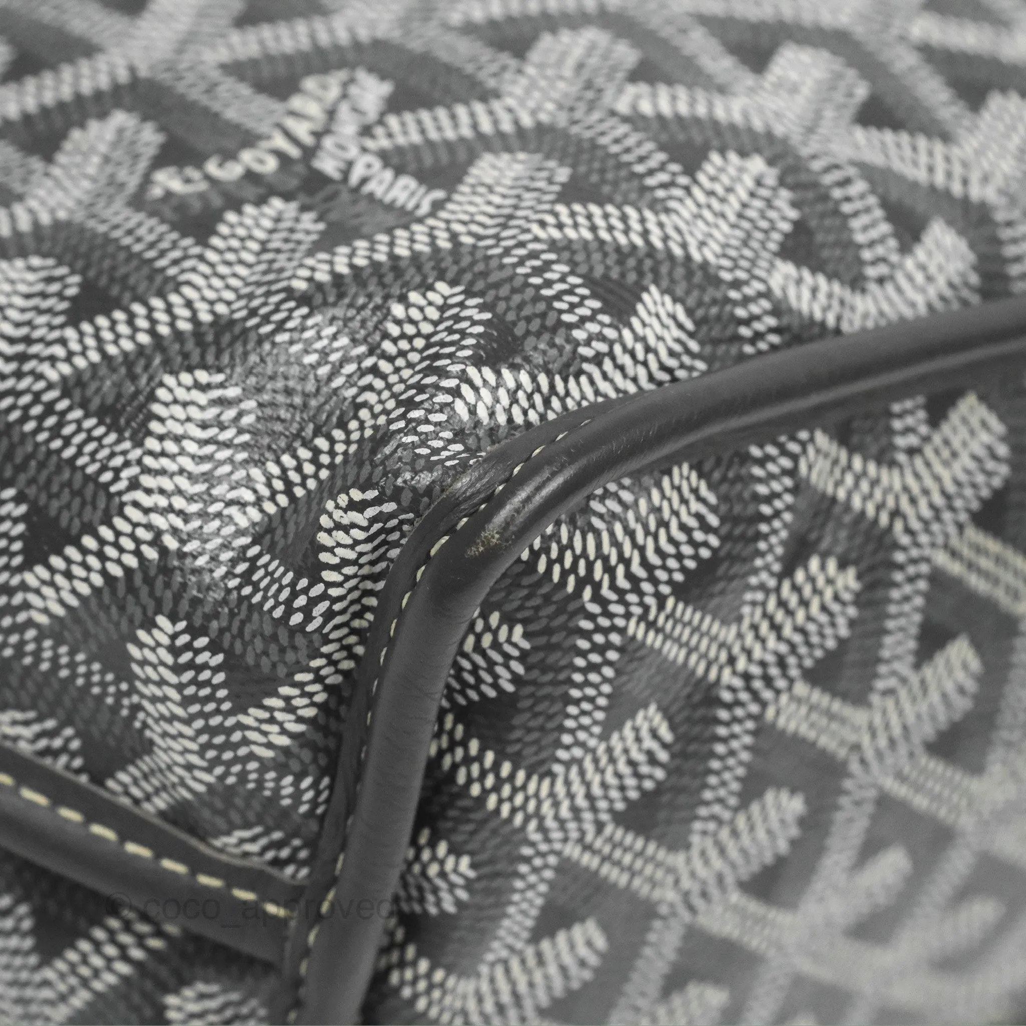 Goyard Anjou Mini Bag Goyardine Canvas Grey