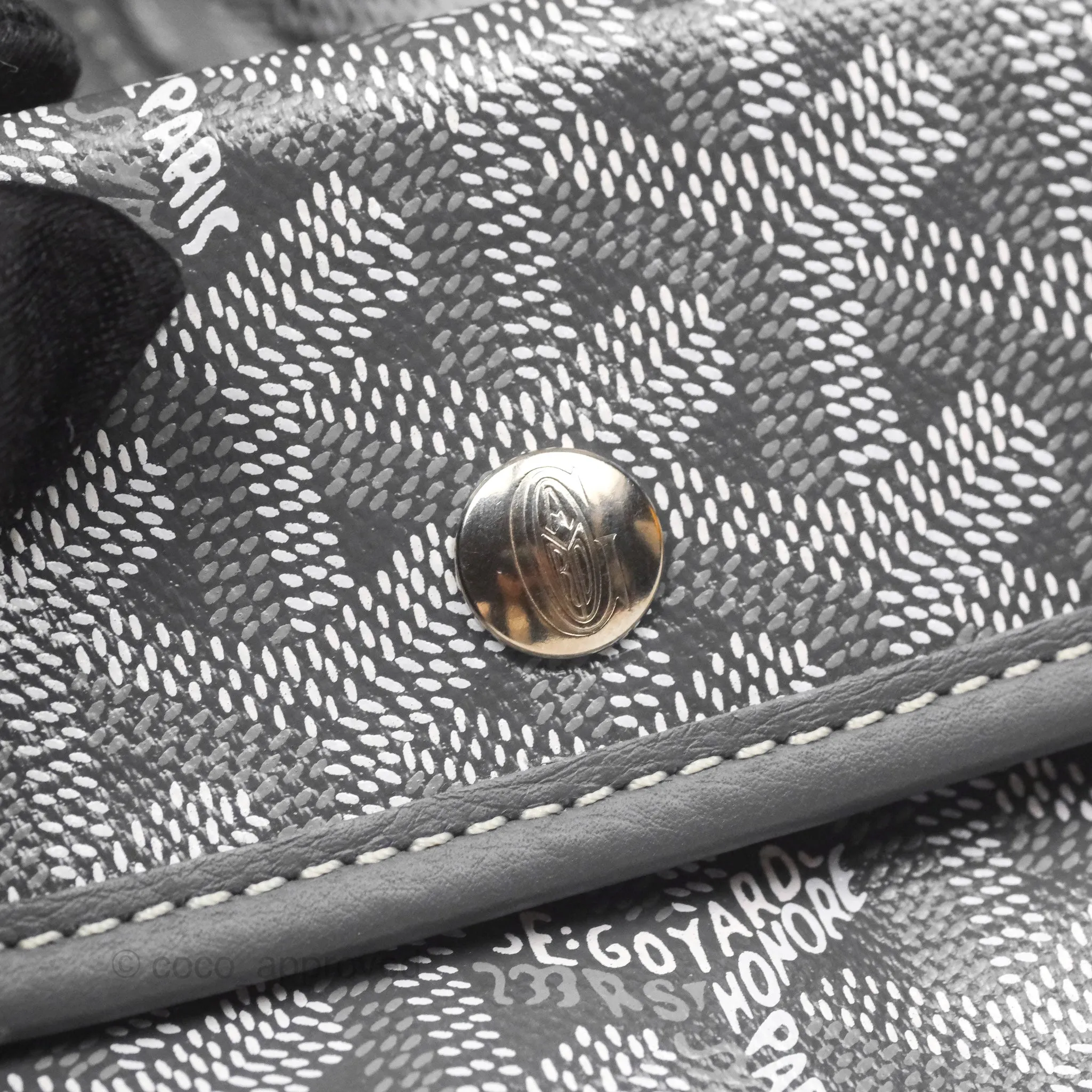 Goyard Anjou Mini Bag Goyardine Canvas Grey