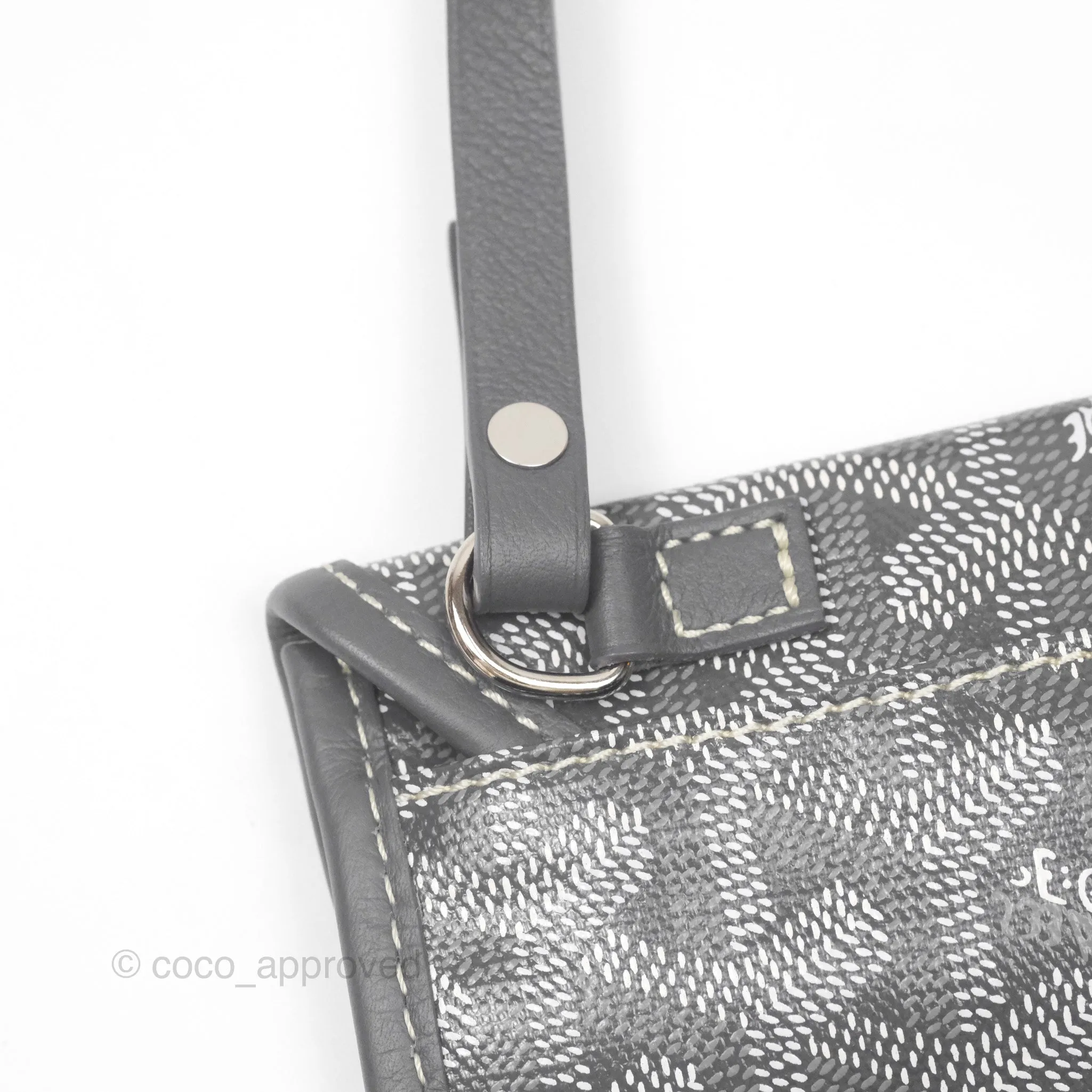 Goyard Anjou Mini Bag Goyardine Canvas Grey