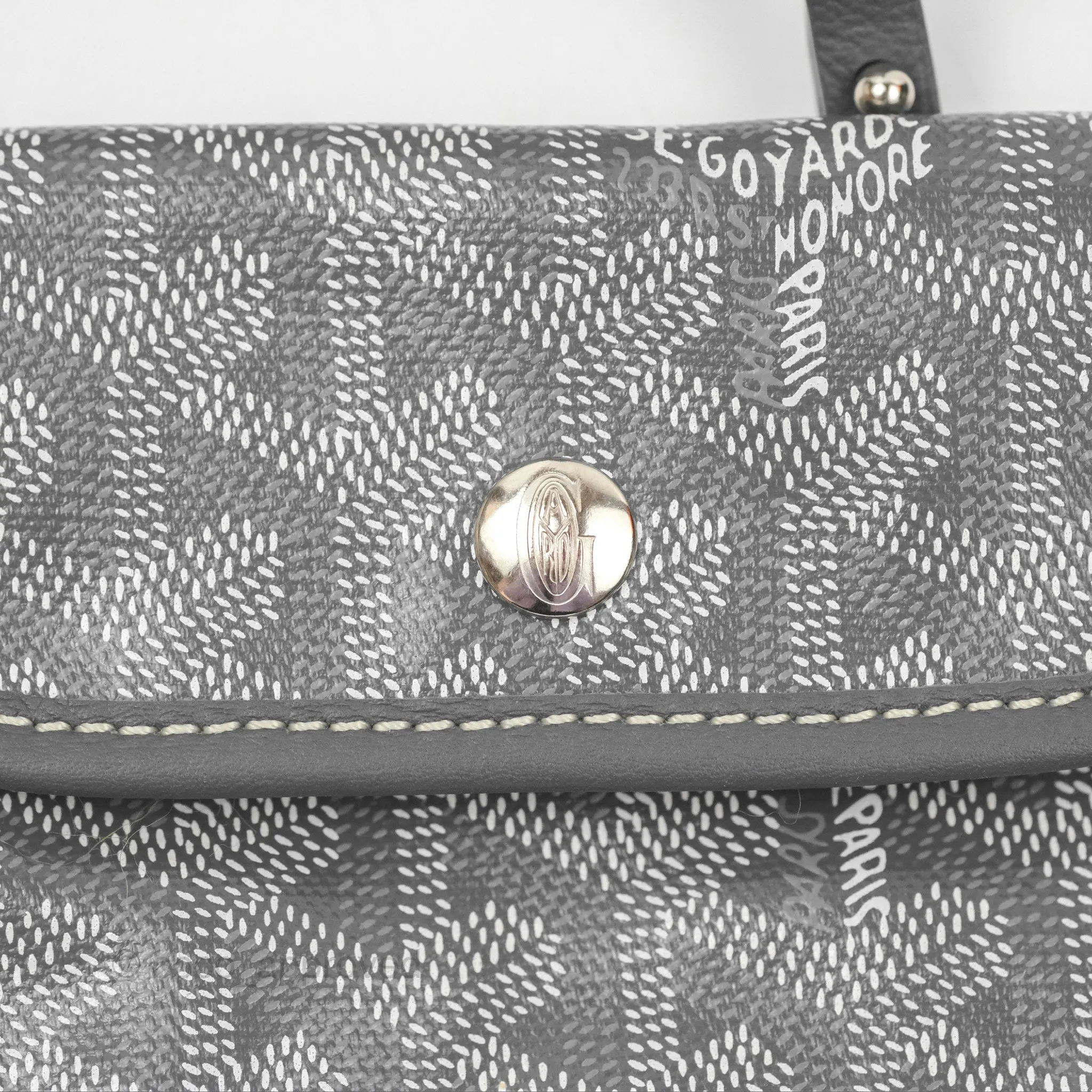 Goyard Anjou Mini Bag Goyardine Canvas Grey