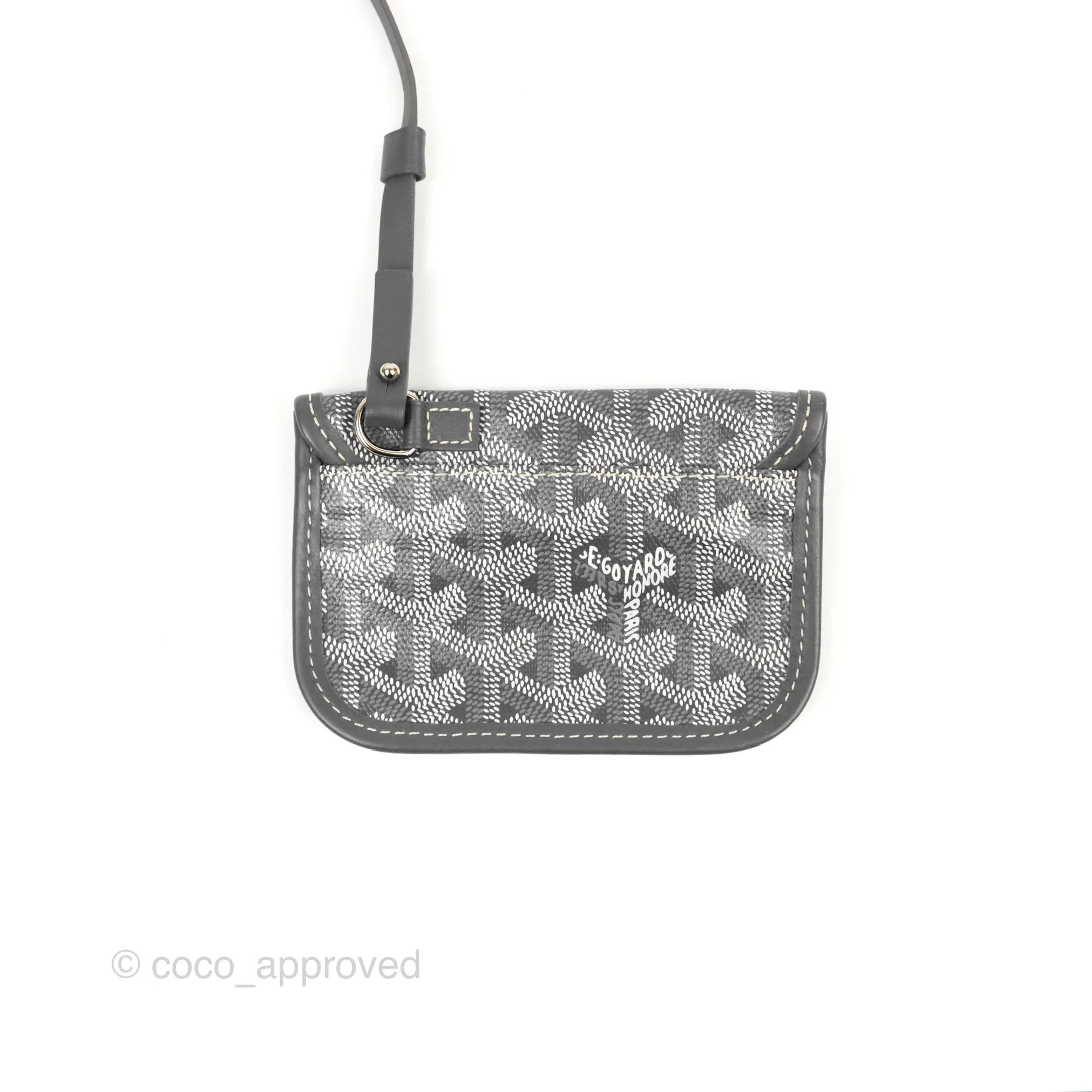 Goyard Anjou Mini Bag Goyardine Canvas Grey