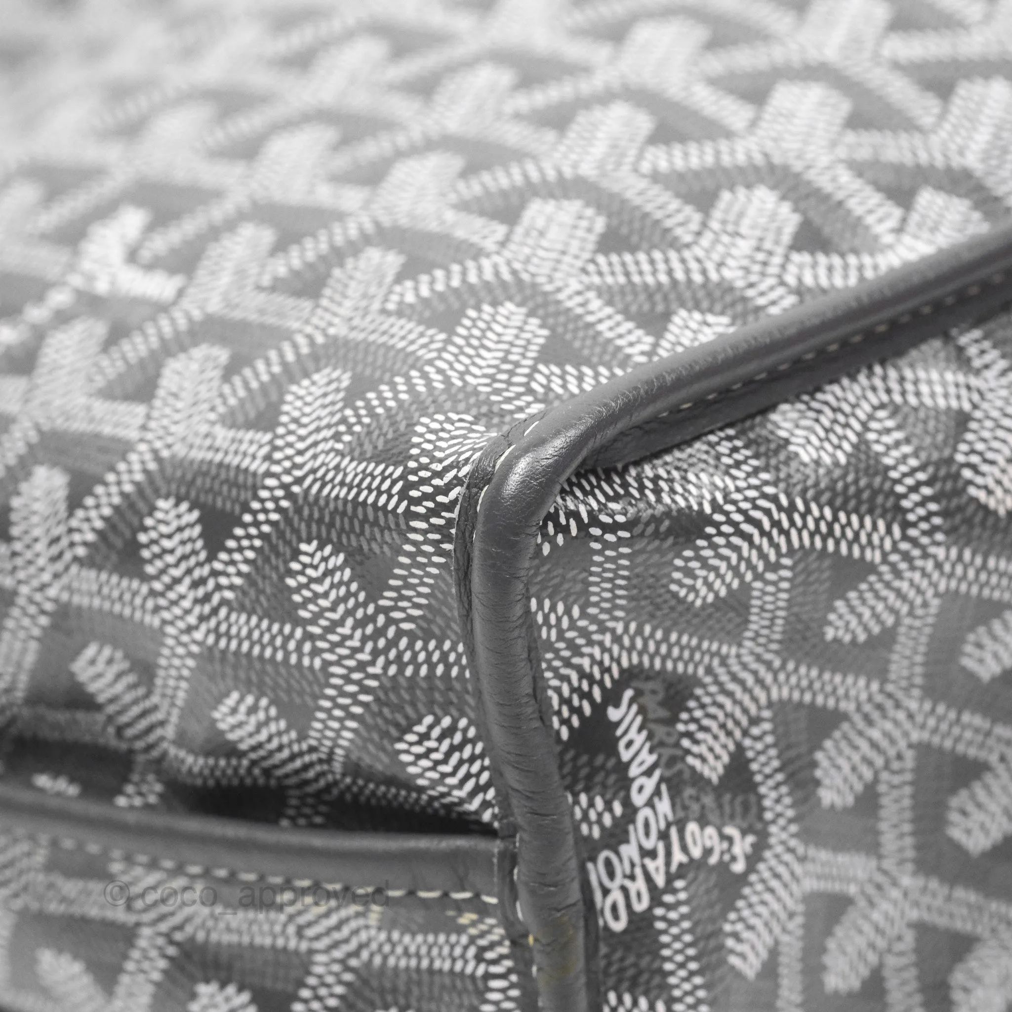 Goyard Anjou Mini Bag Goyardine Canvas Grey
