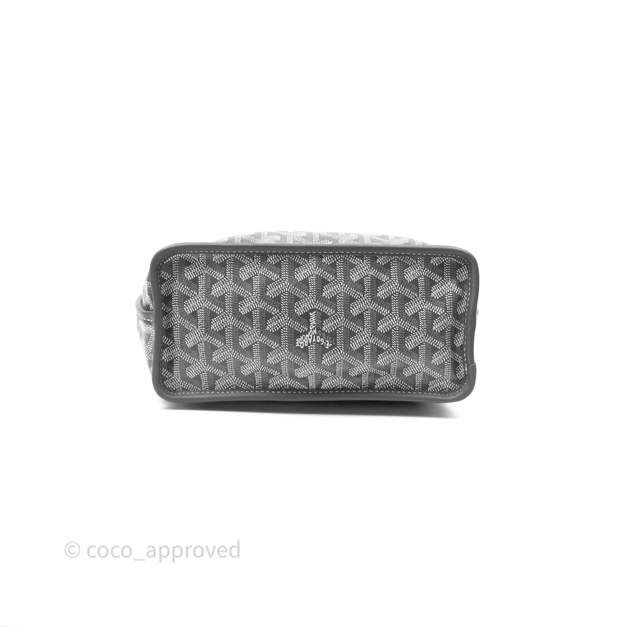 Goyard Anjou Mini Bag Goyardine Canvas Grey