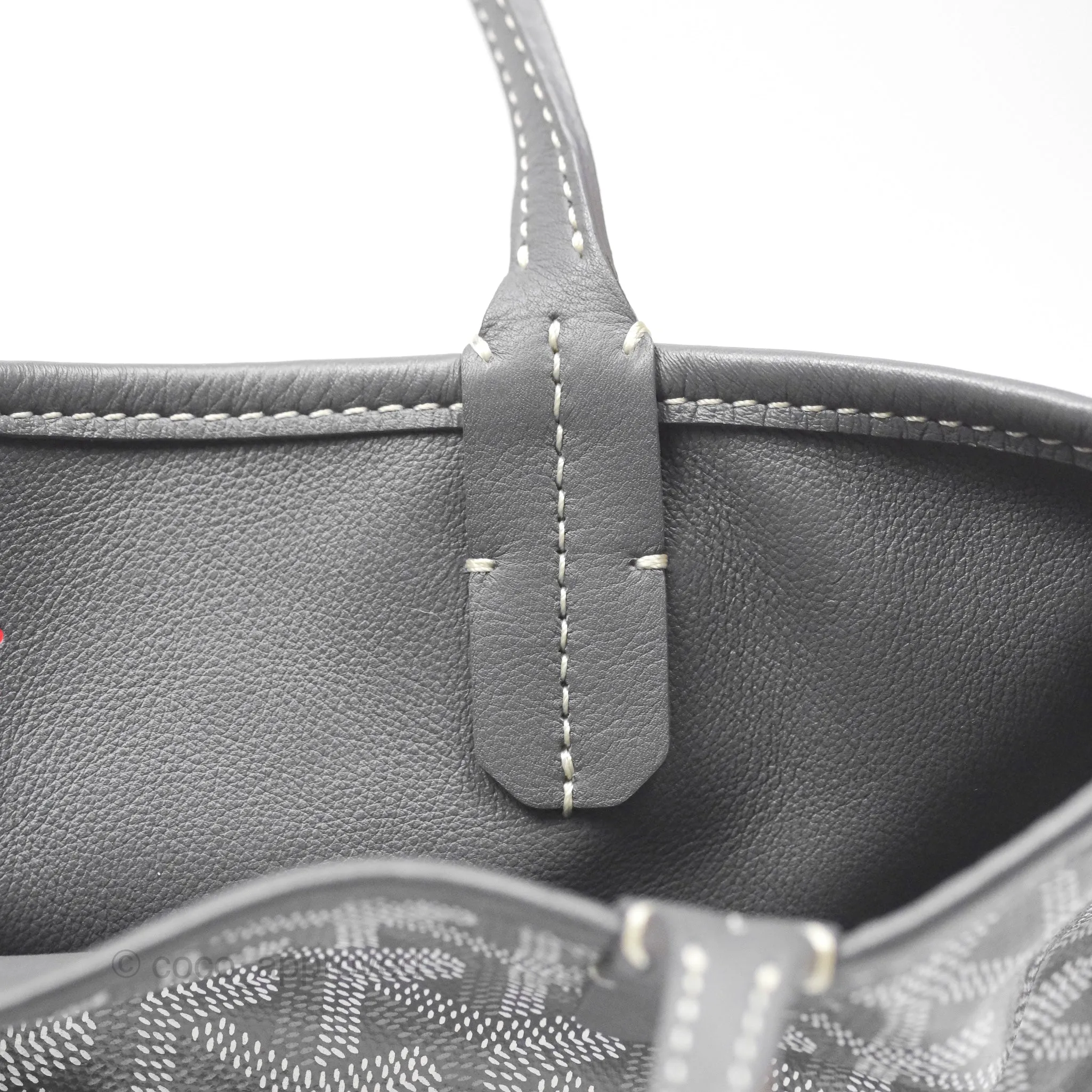 Goyard Anjou Mini Bag Goyardine Canvas Grey