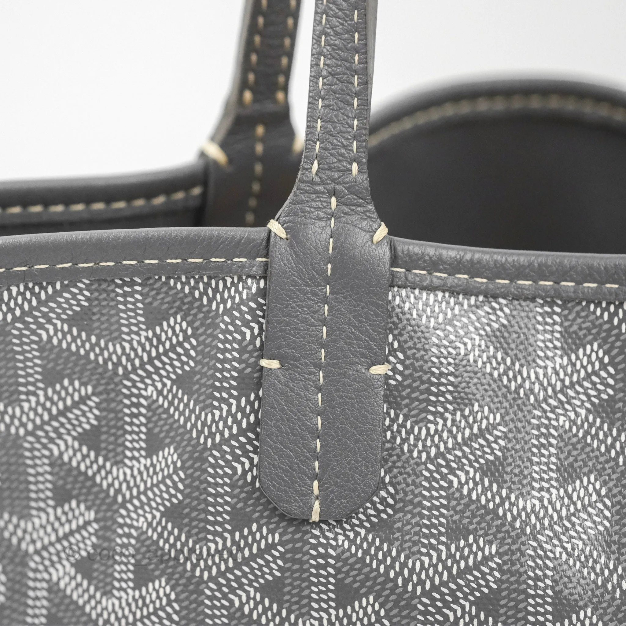 Goyard Anjou Mini Bag Goyardine Canvas Grey