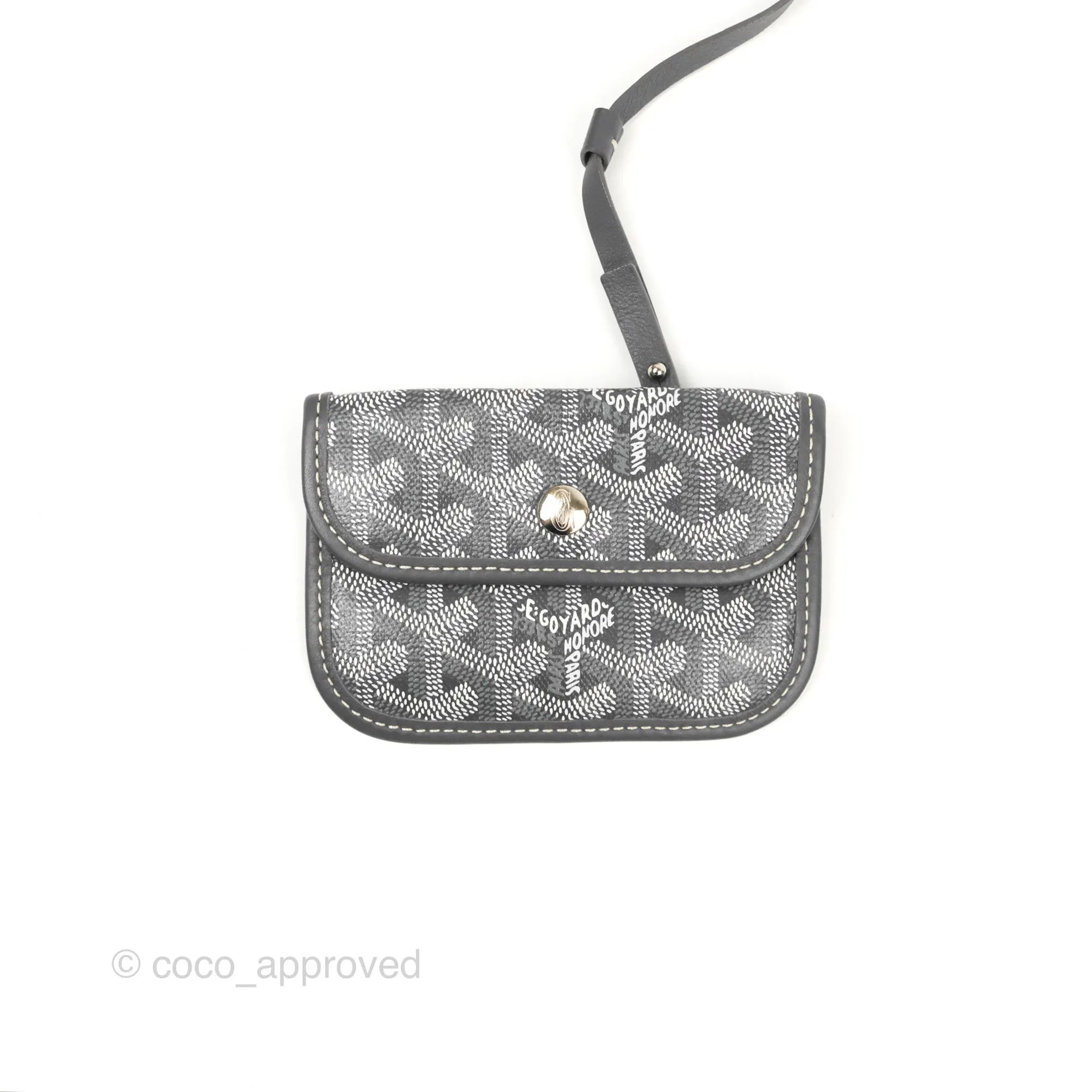 Goyard Anjou Mini Bag Goyardine Canvas Grey