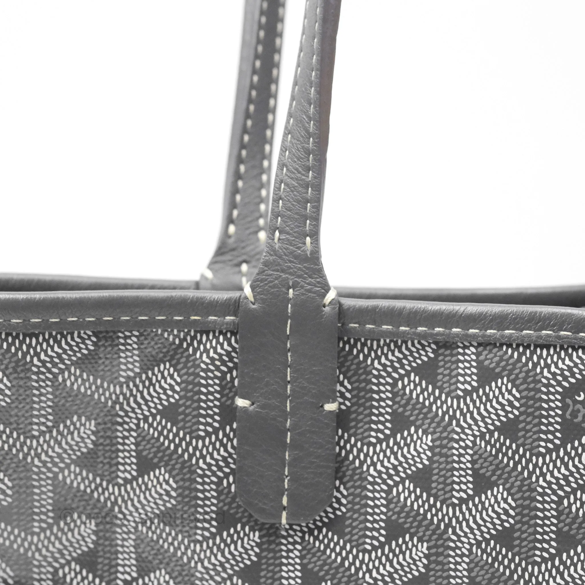 Goyard Anjou Mini Bag Goyardine Canvas Grey