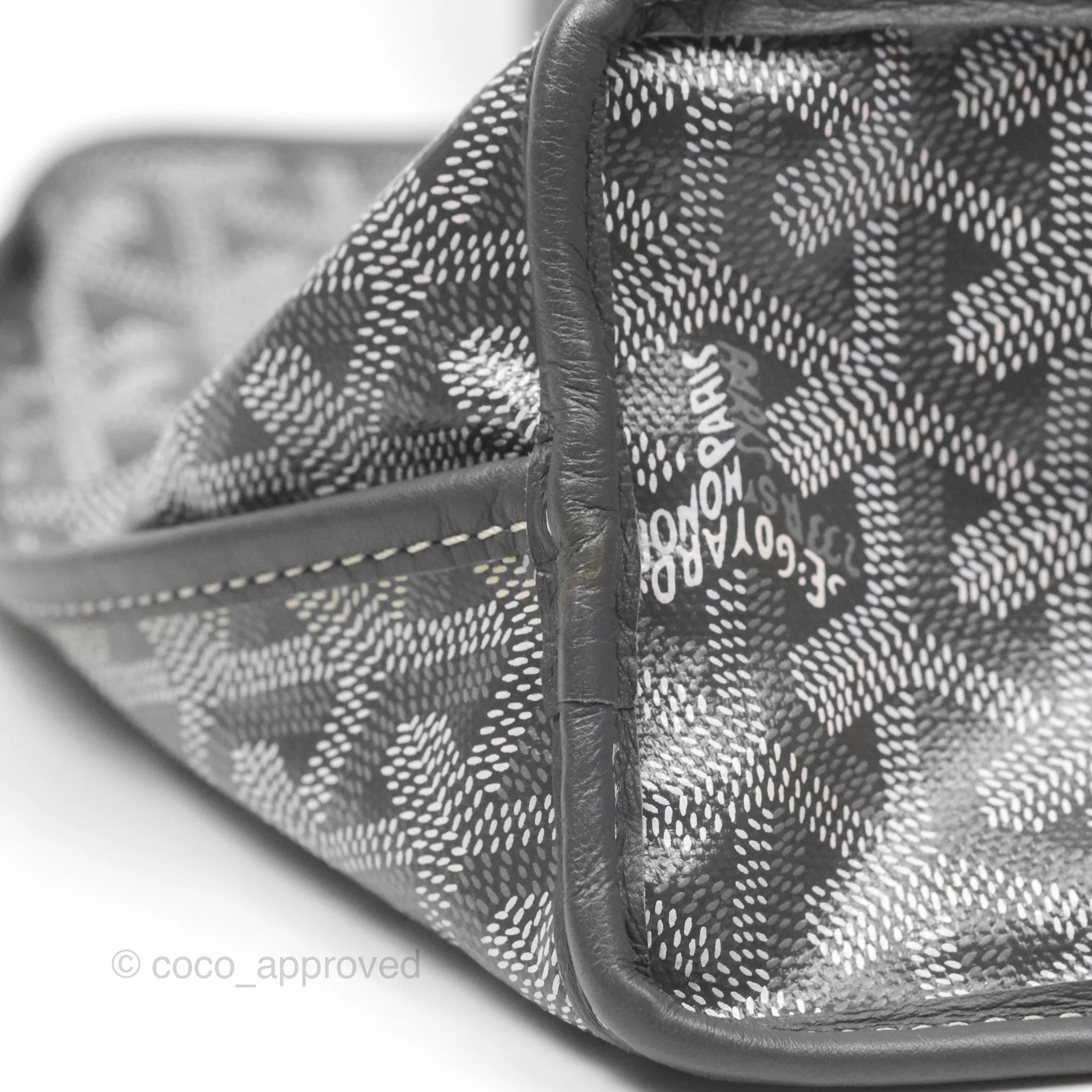 Goyard Anjou Mini Bag Goyardine Canvas Grey