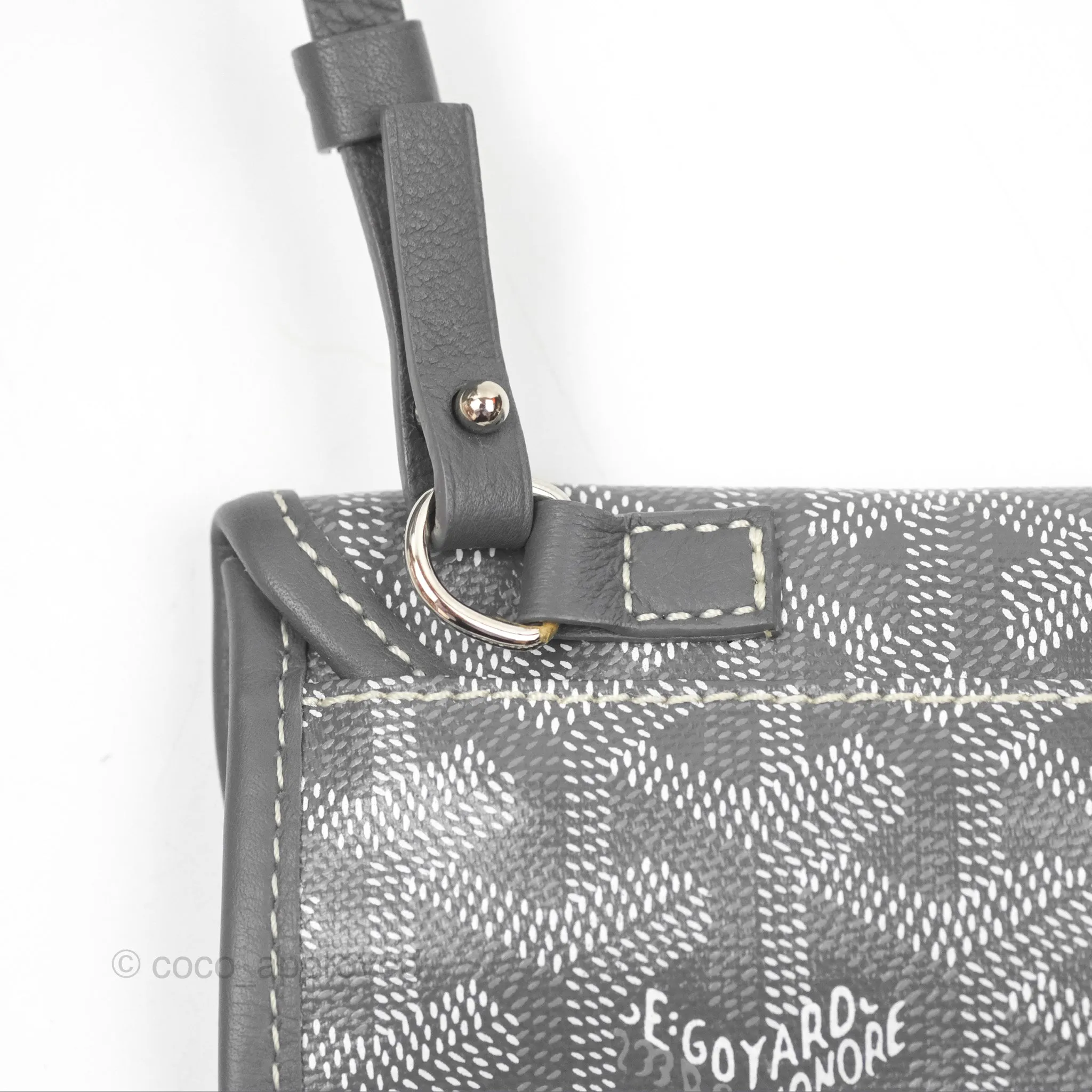 Goyard Anjou Mini Bag Goyardine Canvas Grey