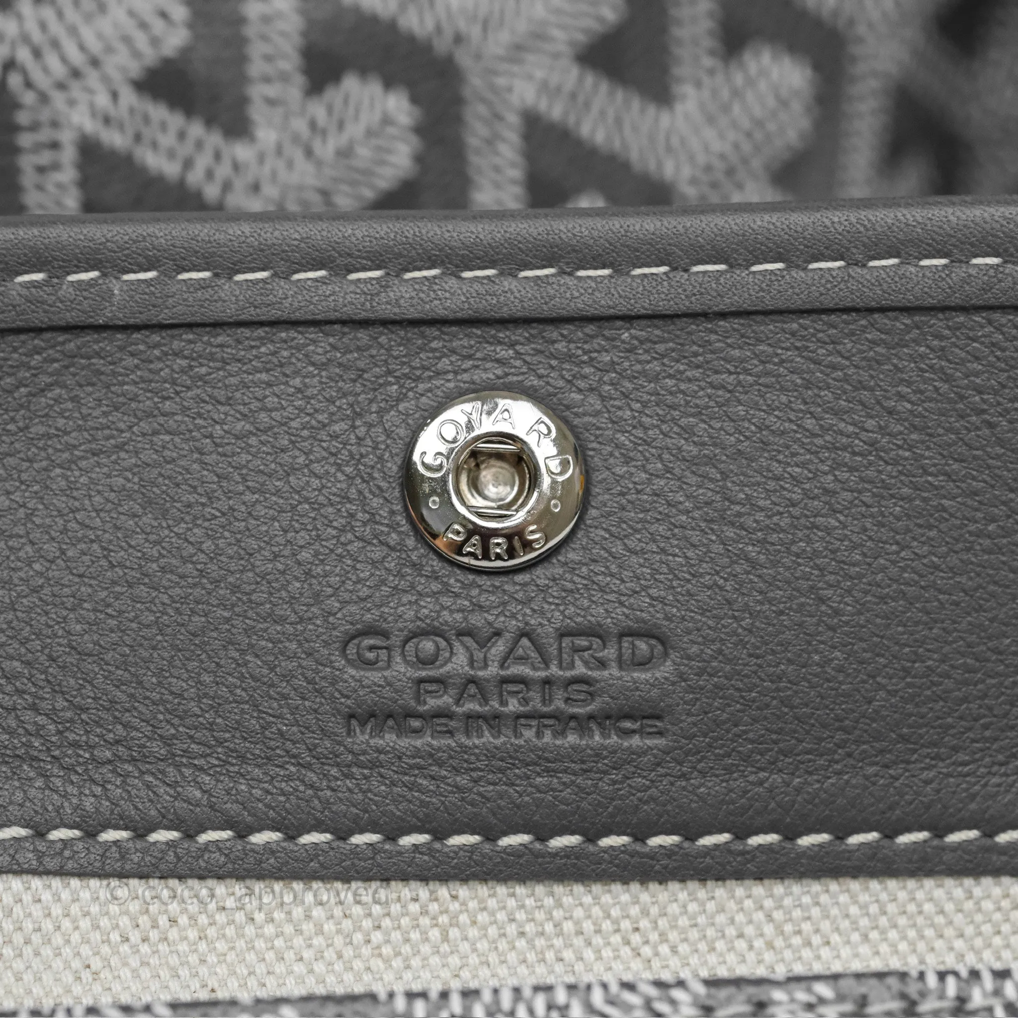 Goyard Anjou Mini Bag Goyardine Canvas Grey