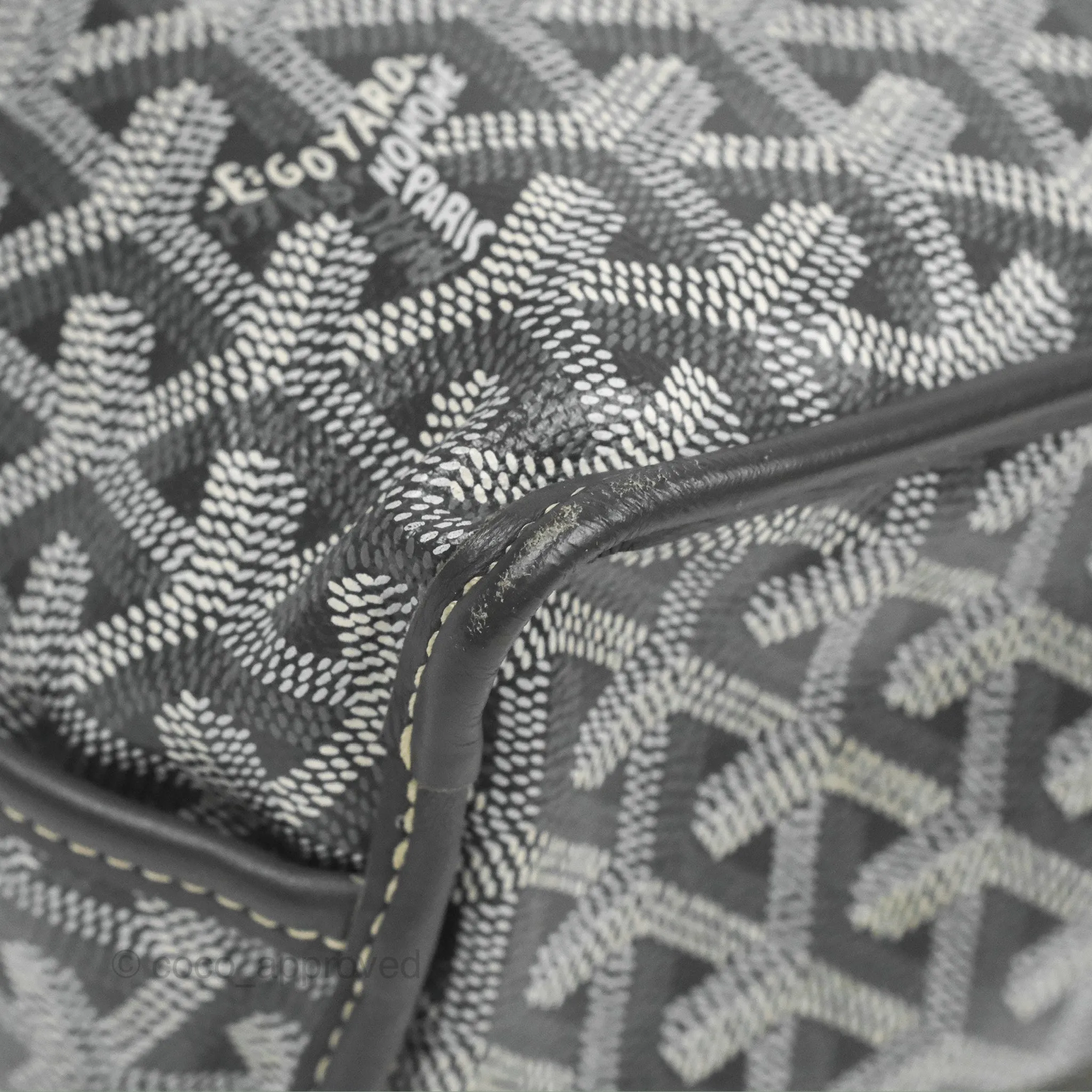 Goyard Anjou Mini Bag Goyardine Canvas Grey
