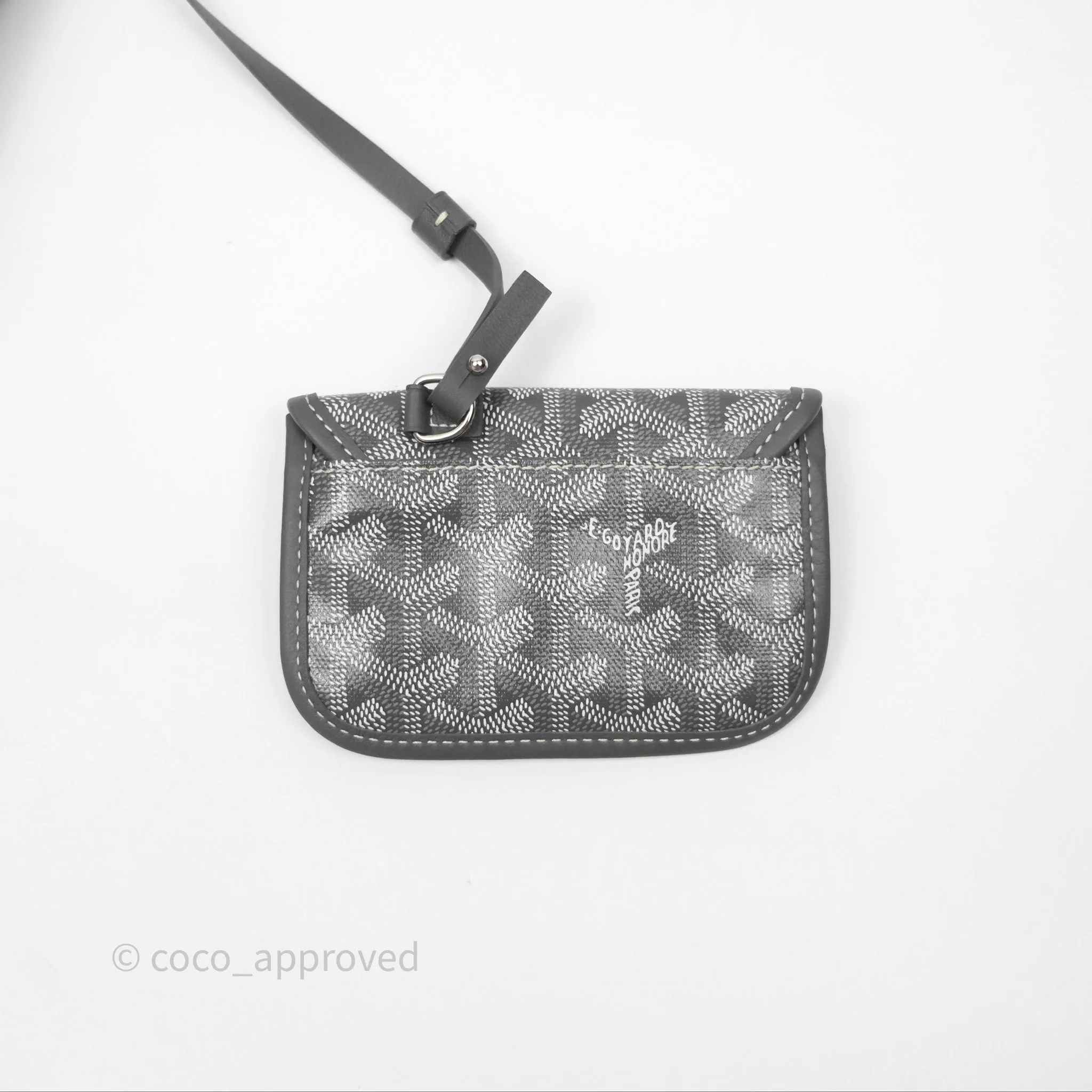 Goyard Anjou Mini Bag Goyardine Canvas Grey