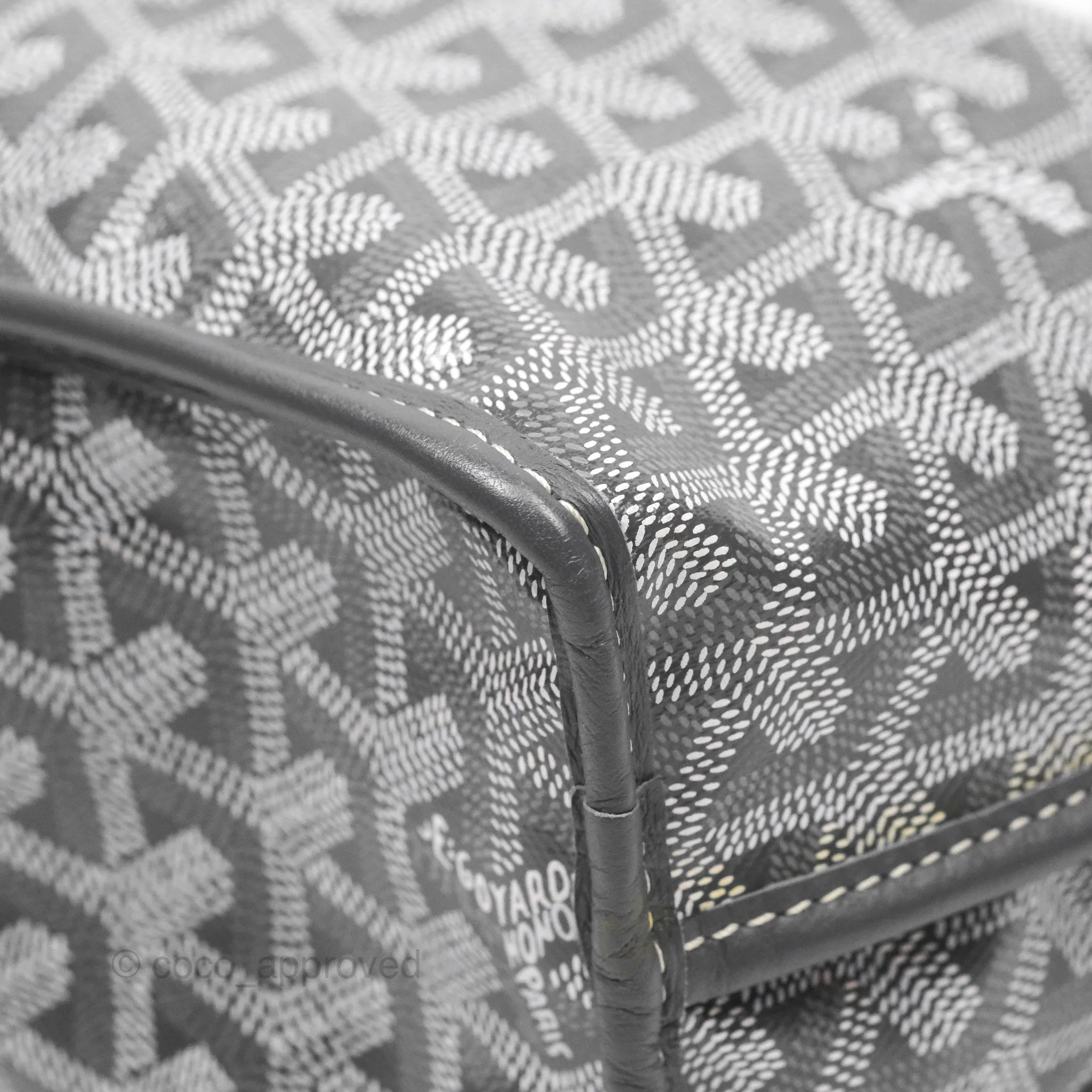 Goyard Anjou Mini Bag Goyardine Canvas Grey