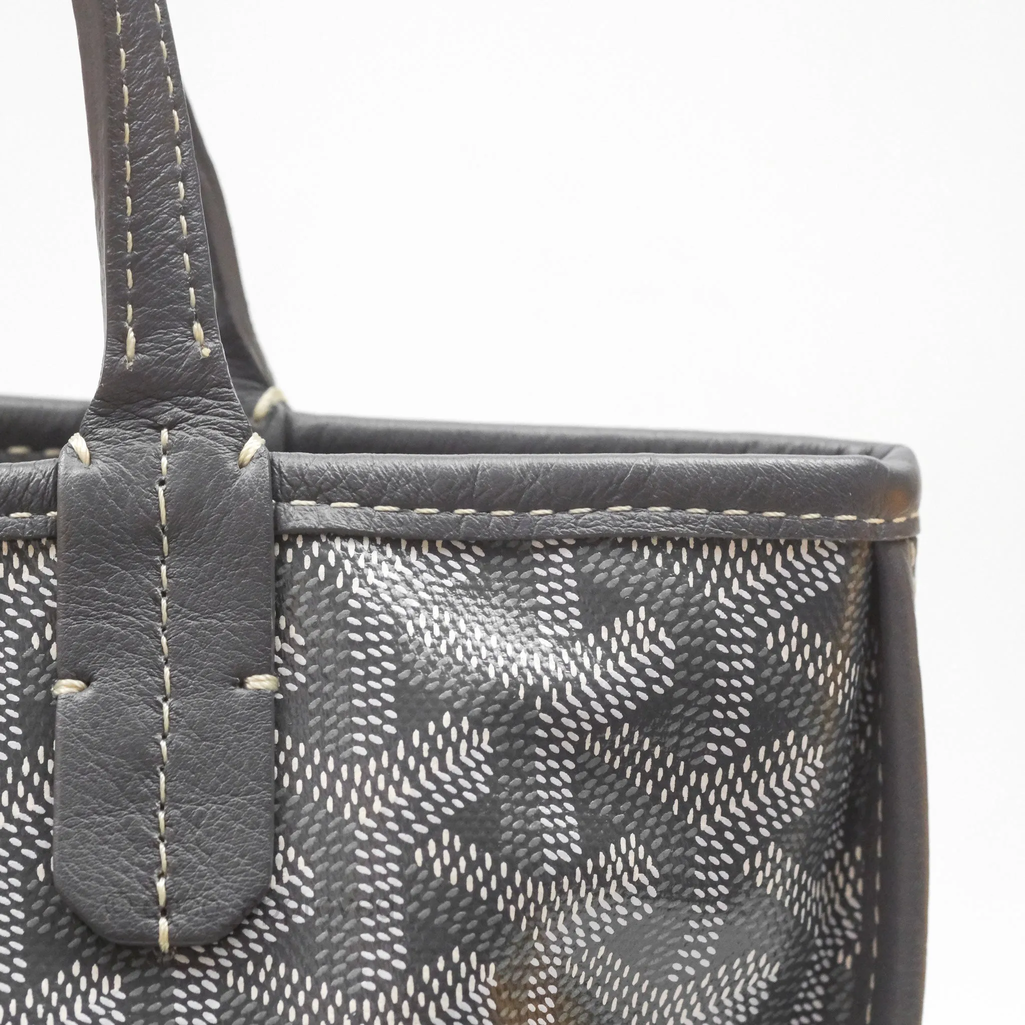 Goyard Anjou Mini Bag Goyardine Canvas Grey