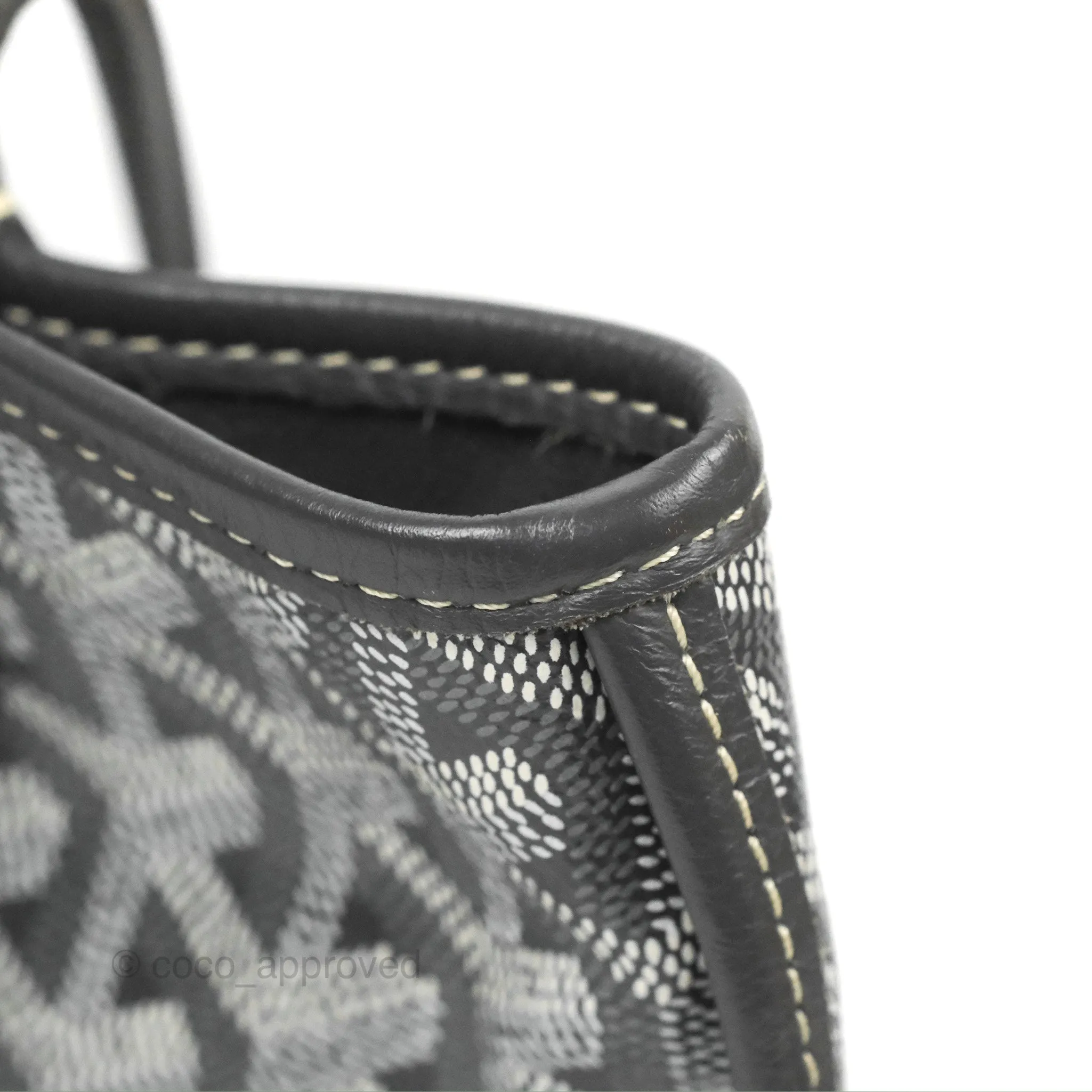 Goyard Anjou Mini Bag Goyardine Canvas Grey