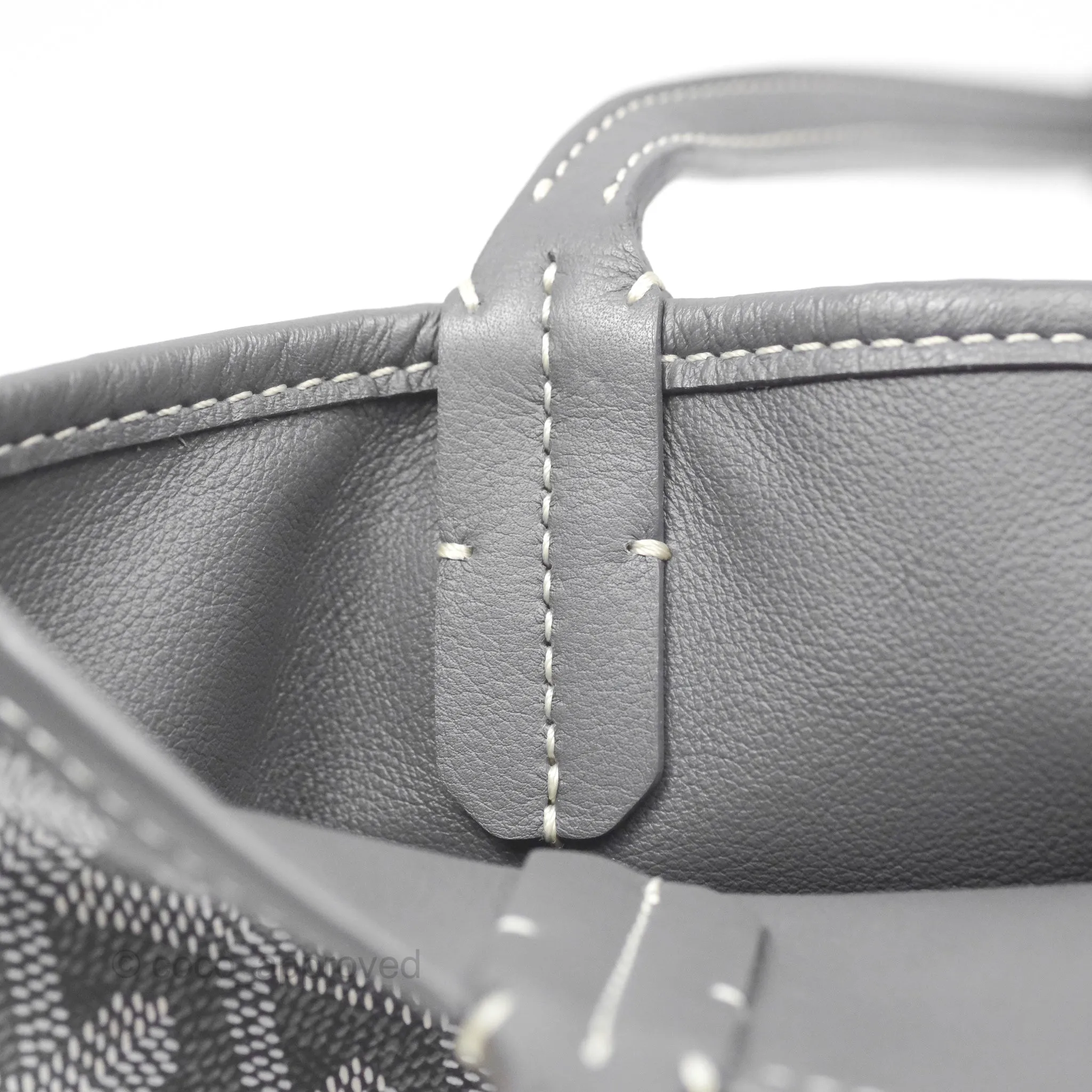 Goyard Anjou Mini Bag Goyardine Canvas Grey