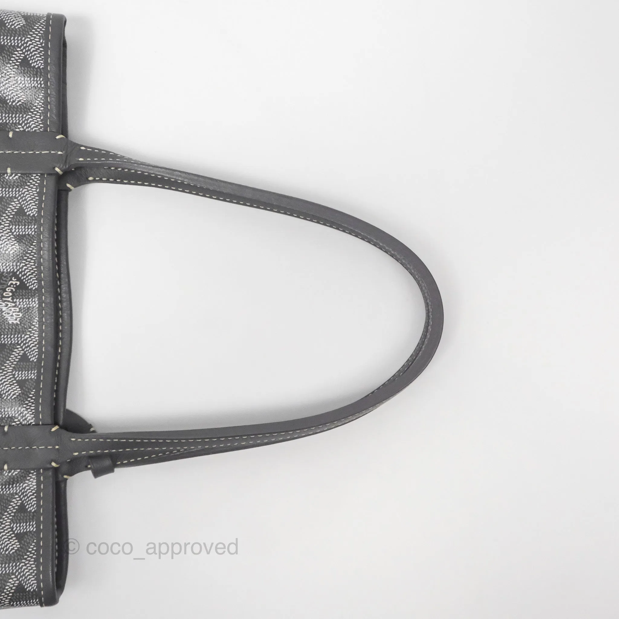 Goyard Anjou Mini Bag Goyardine Canvas Grey