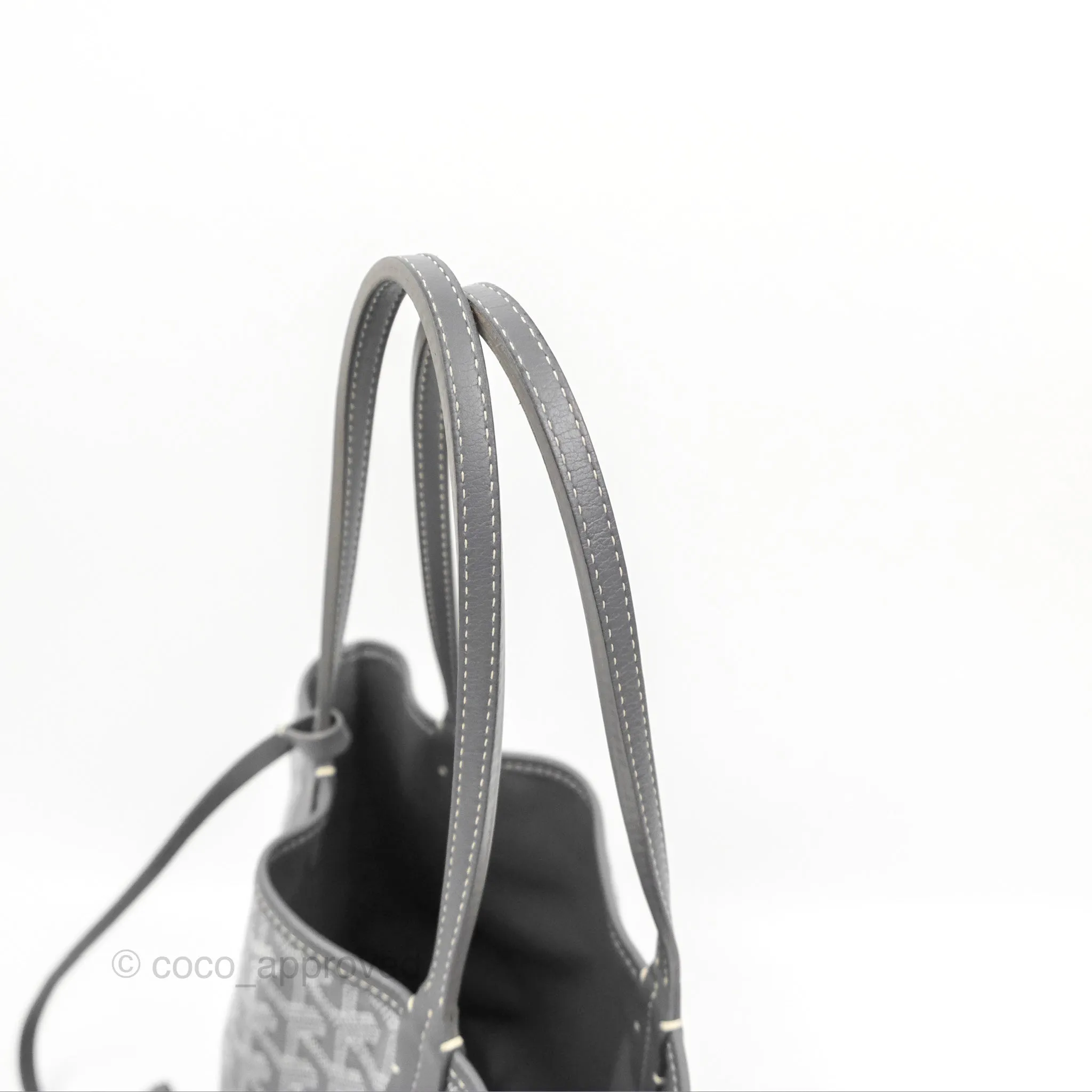 Goyard Anjou Mini Bag Goyardine Canvas Grey