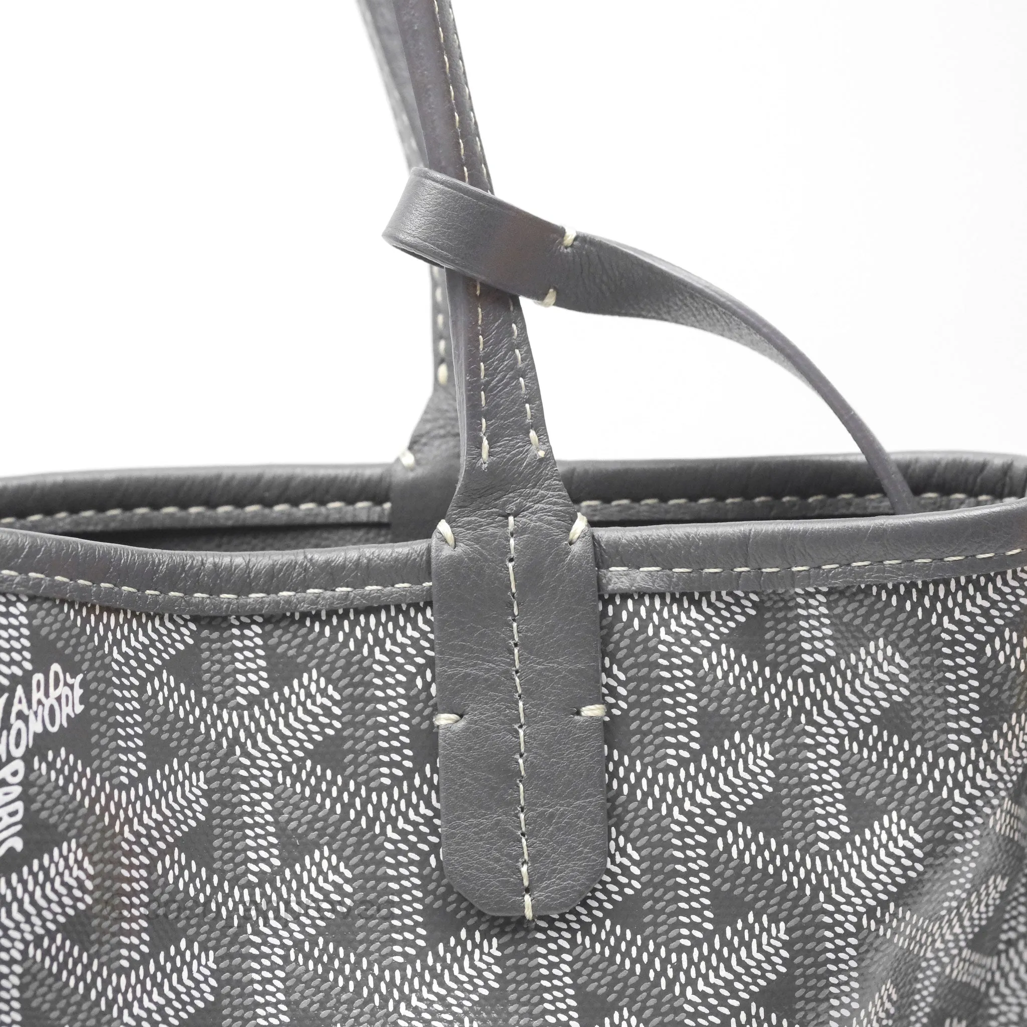 Goyard Anjou Mini Bag Goyardine Canvas Grey