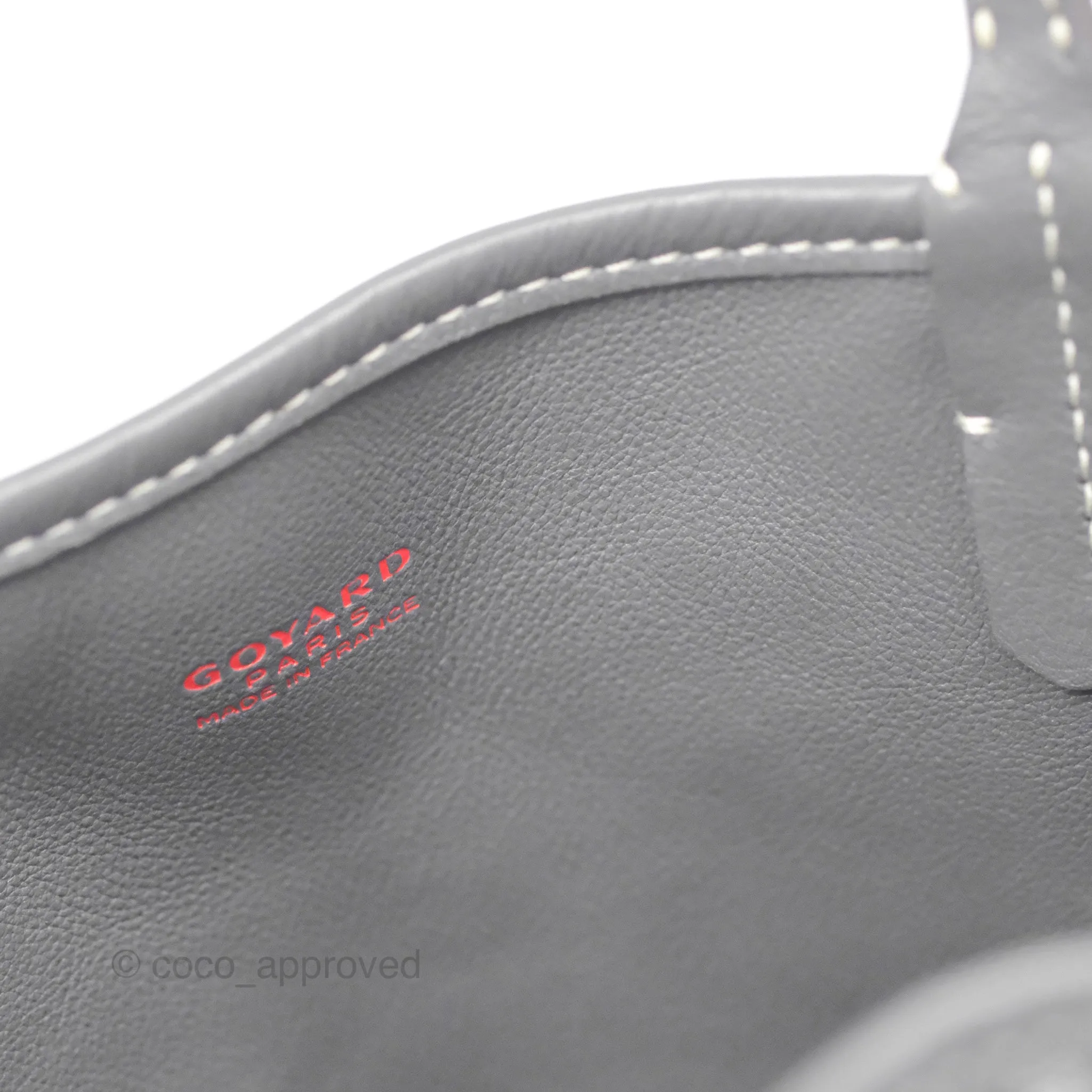 Goyard Anjou Mini Bag Goyardine Canvas Grey