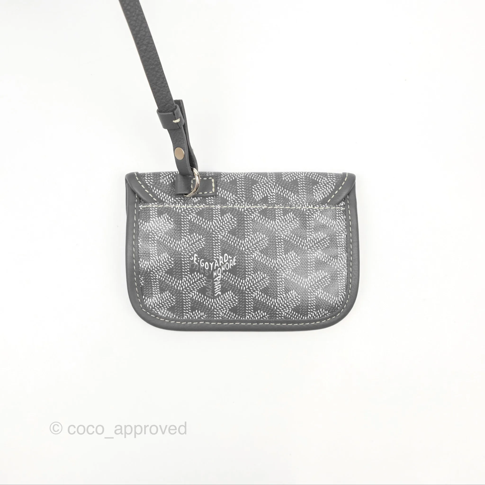 Goyard Anjou Mini Bag Goyardine Canvas Grey