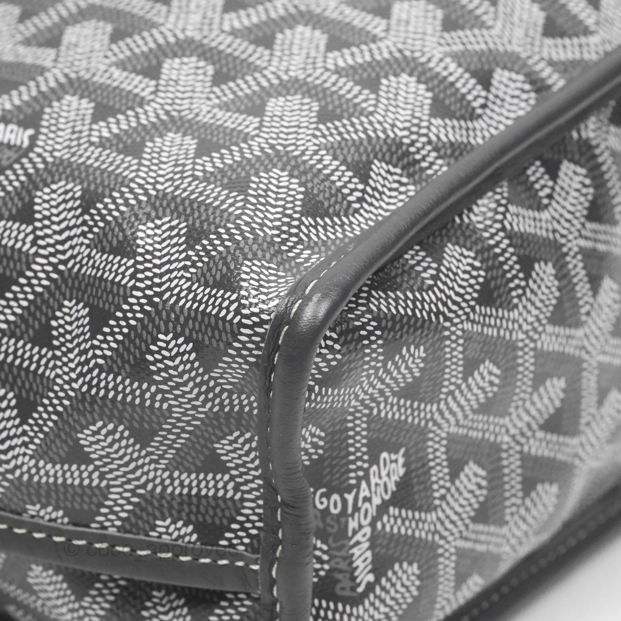 Goyard Anjou Mini Bag Goyardine Canvas Grey