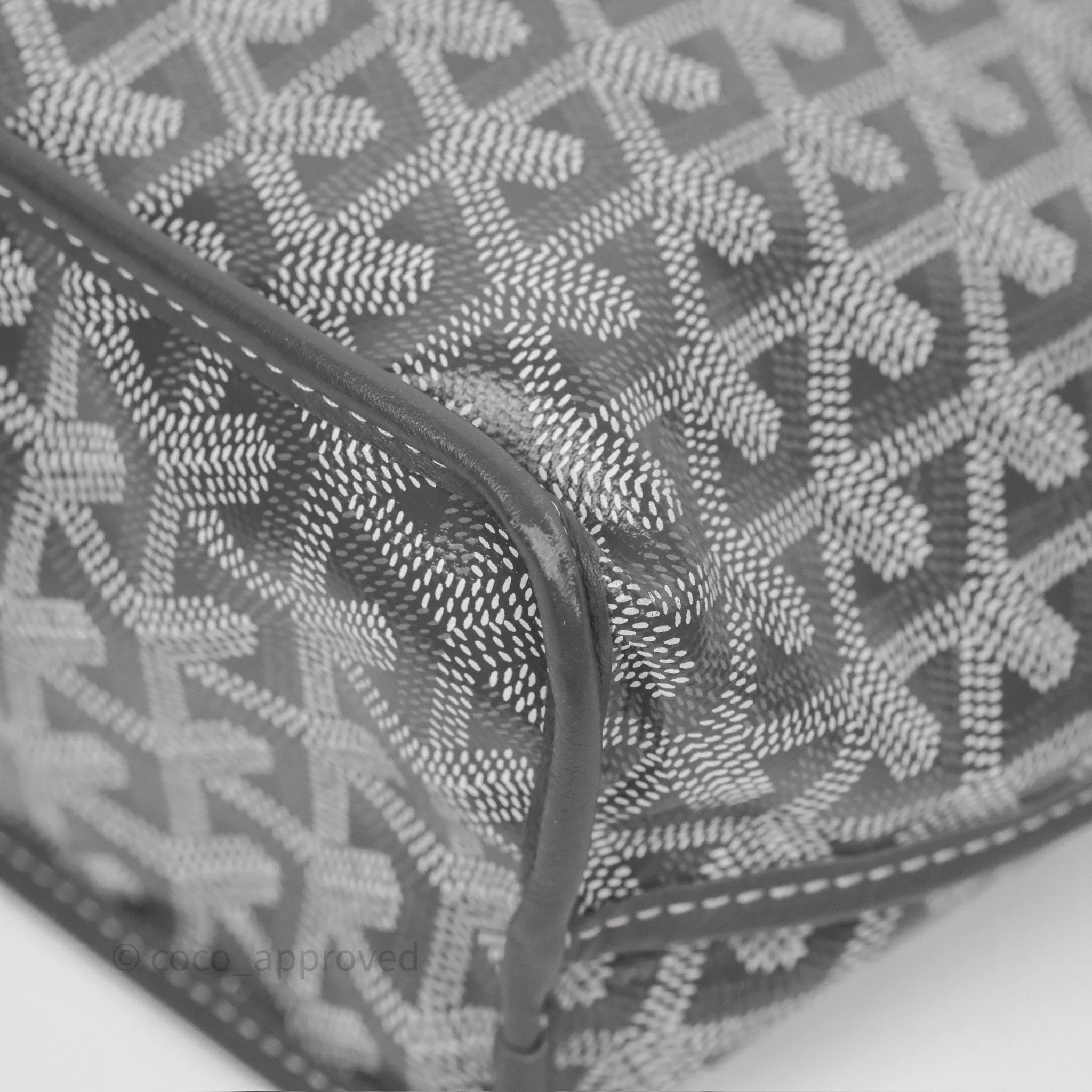 Goyard Anjou Mini Bag Goyardine Canvas Grey