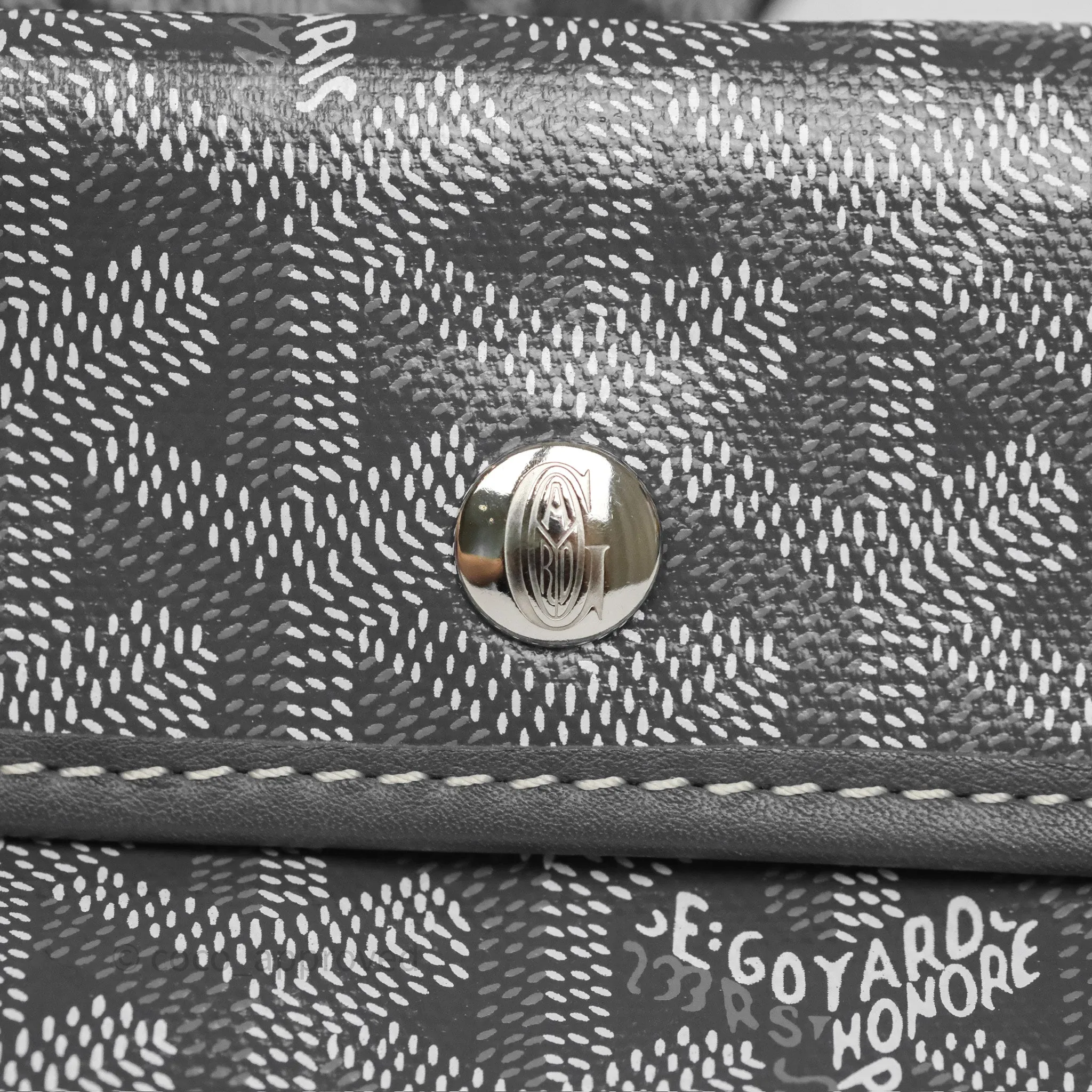 Goyard Anjou Mini Bag Goyardine Canvas Grey