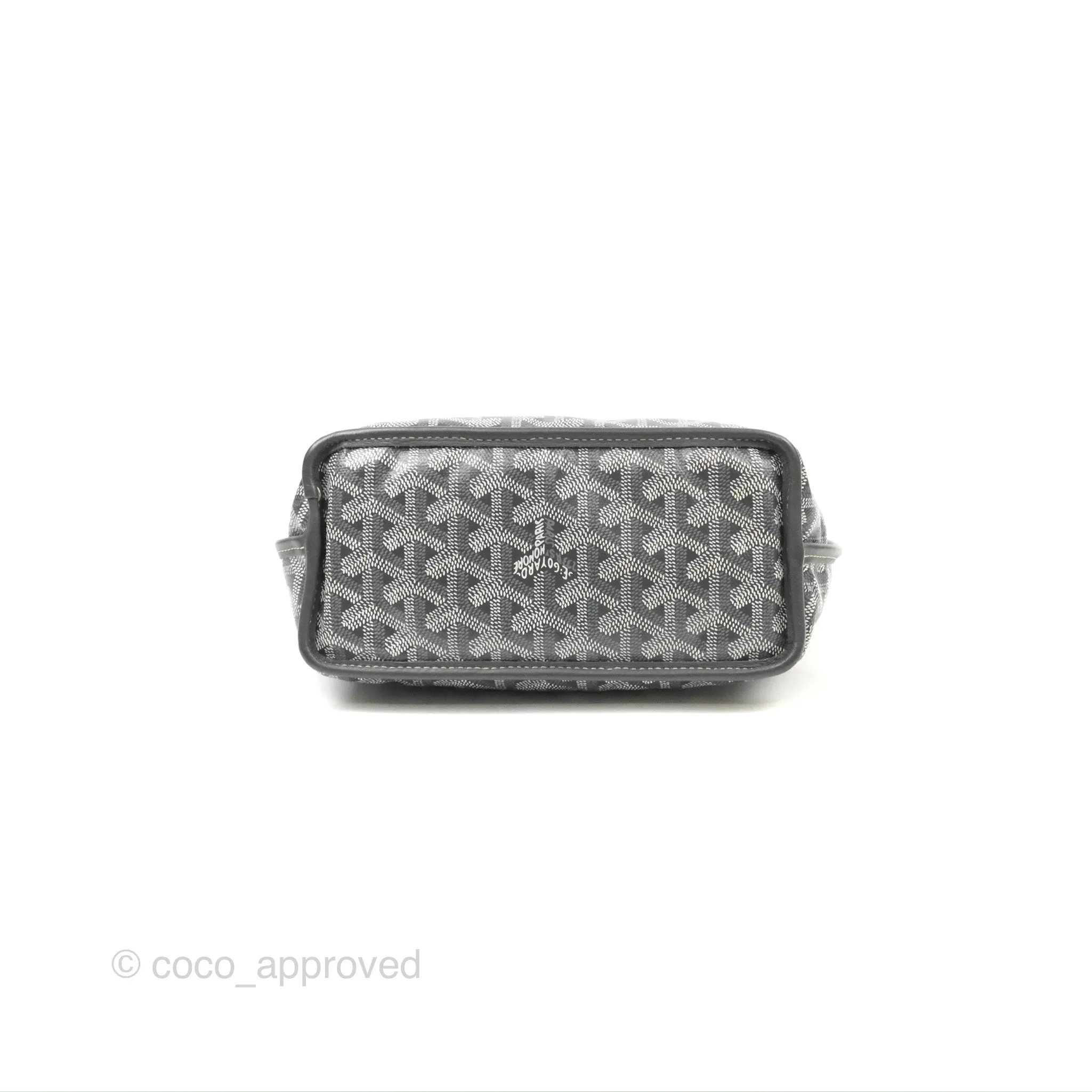 Goyard Anjou Mini Bag Goyardine Canvas Grey