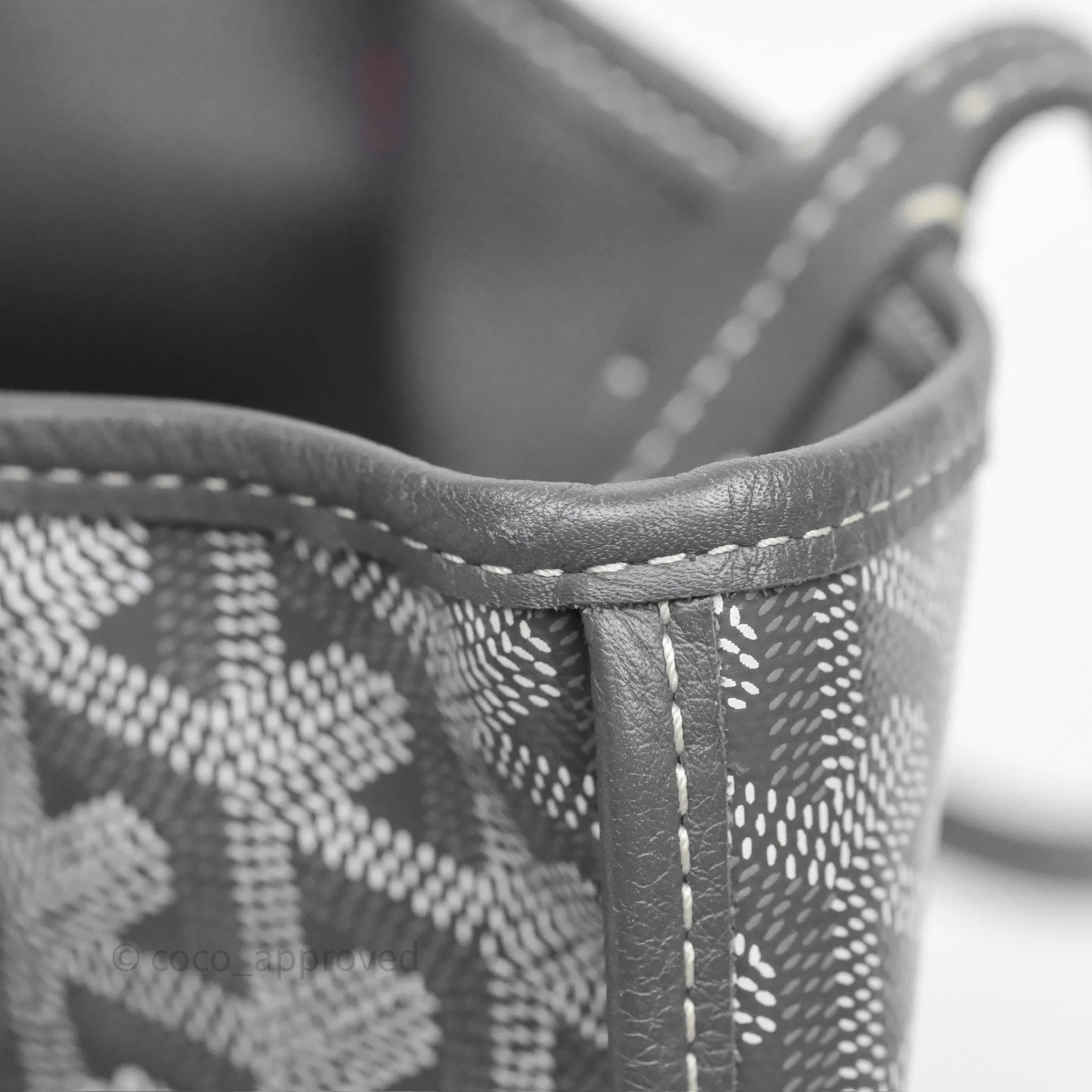 Goyard Anjou Mini Bag Goyardine Canvas Grey