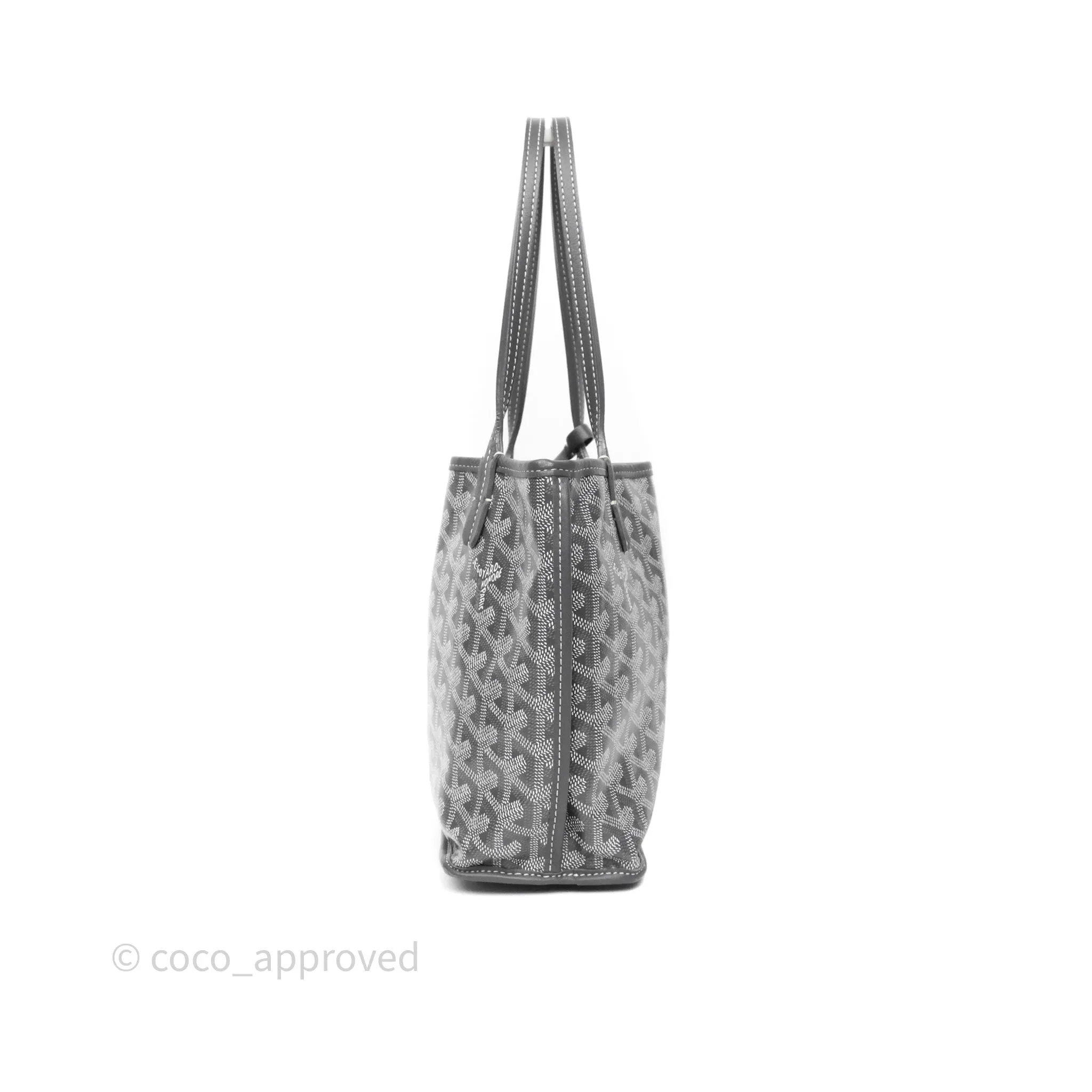 Goyard Anjou Mini Bag Goyardine Canvas Grey