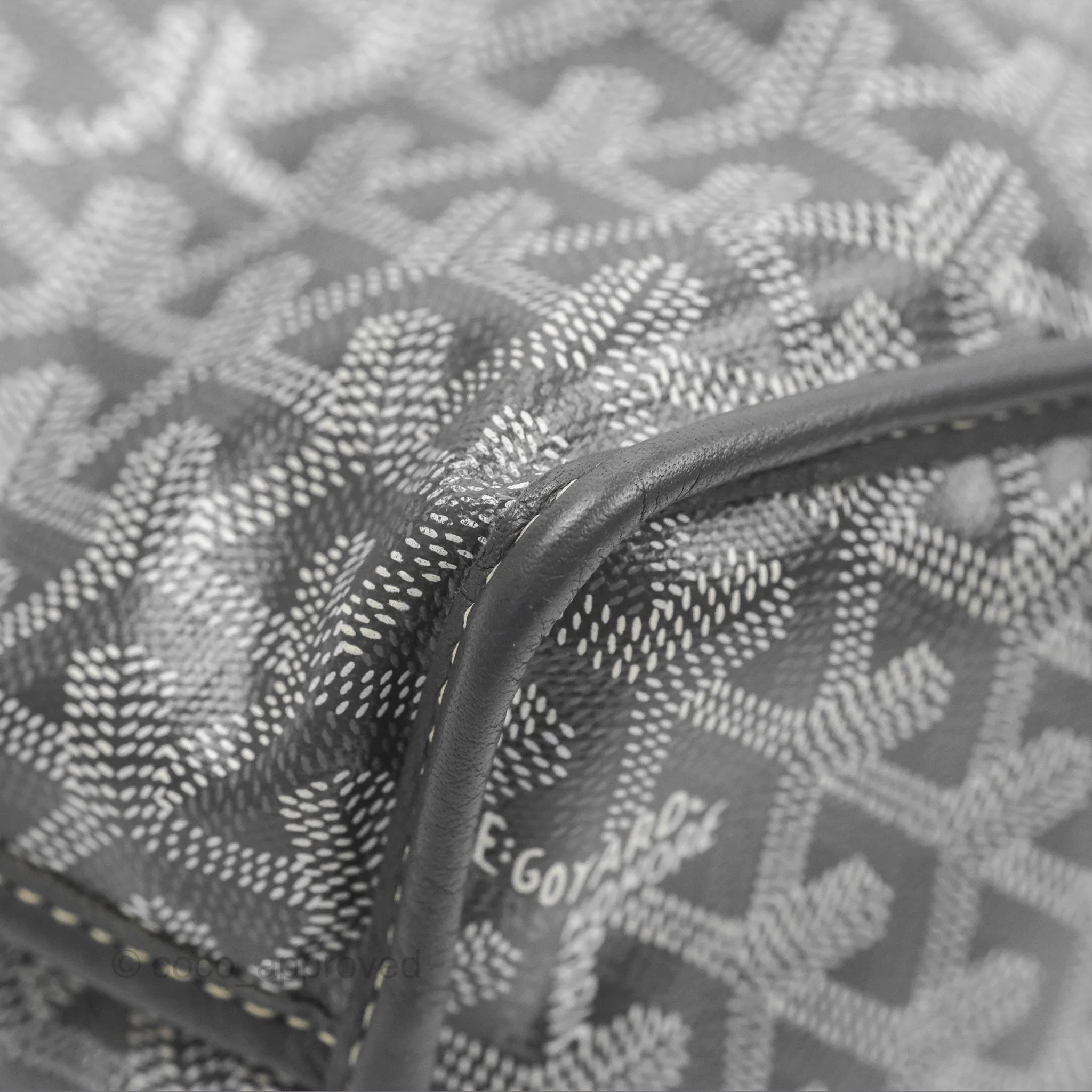 Goyard Anjou Mini Bag Goyardine Canvas Grey